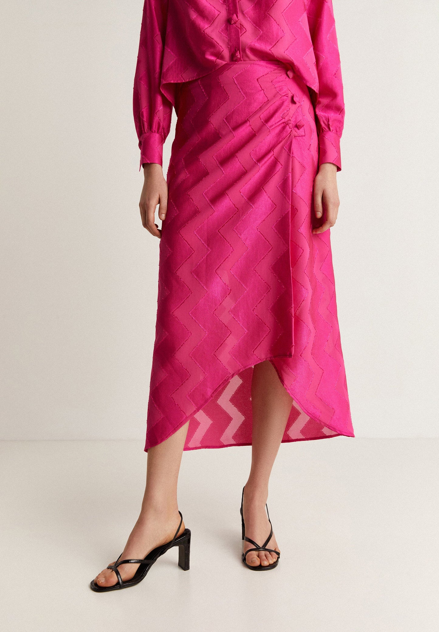 ZIGZAG JACQUARD SKIRT