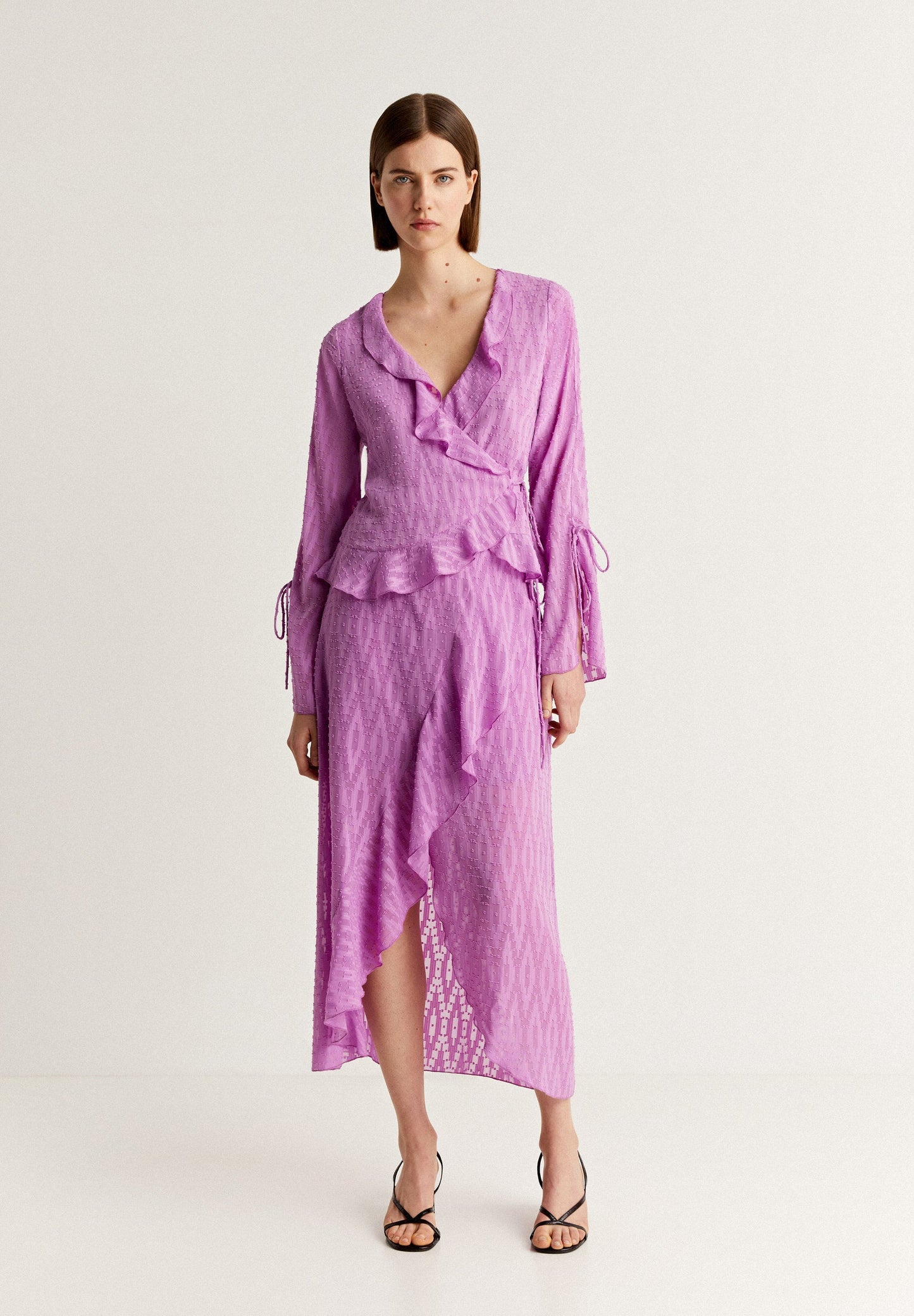 SWISS DOT RUFFLE SKIRT