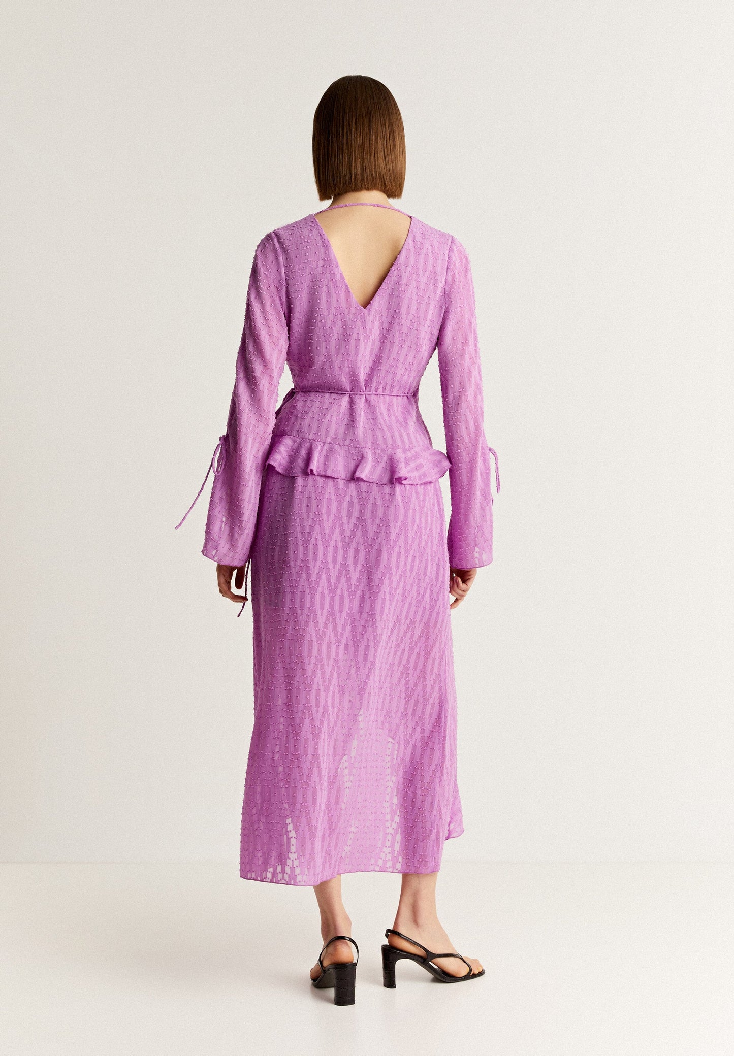 SWISS DOT RUFFLE SKIRT