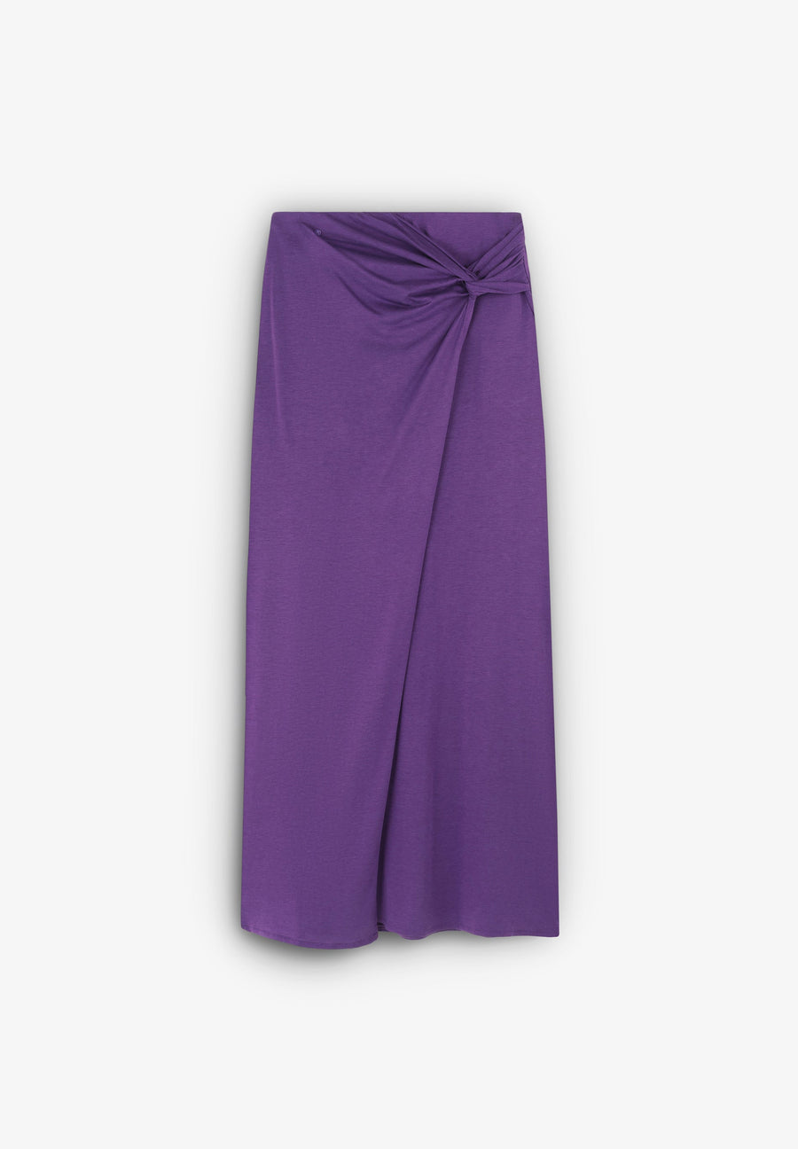 MIDI SKIRT WITH KNOT DETAIL