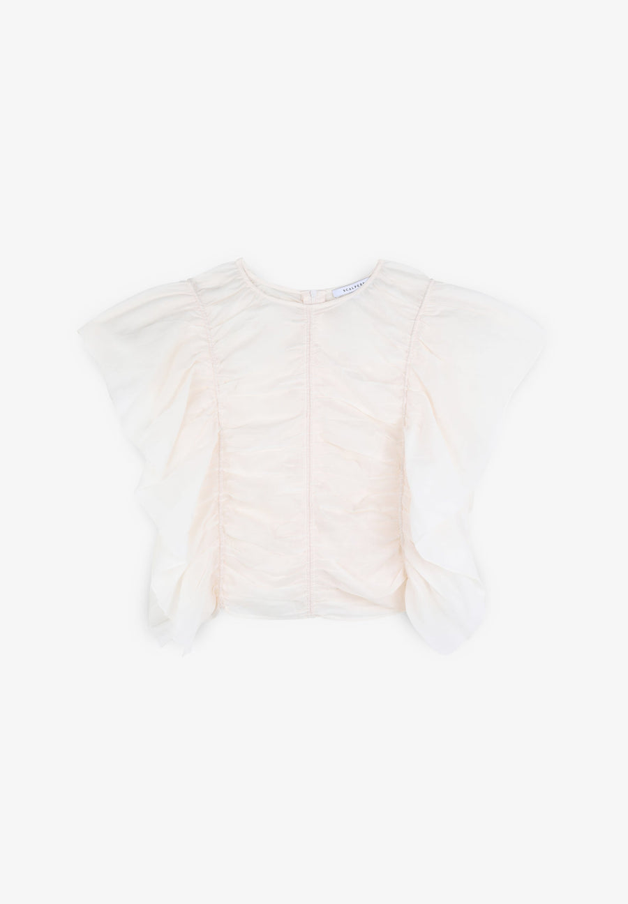 TOP WITH GATHERED RUFFLES