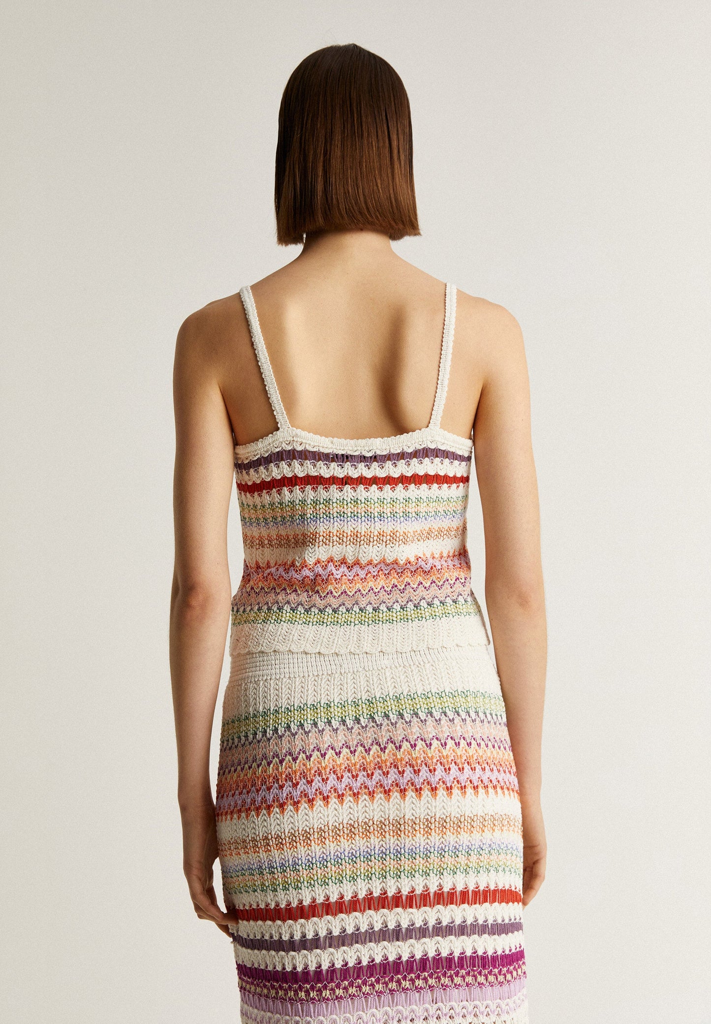 MULTICOLOURED CROCHET TOP