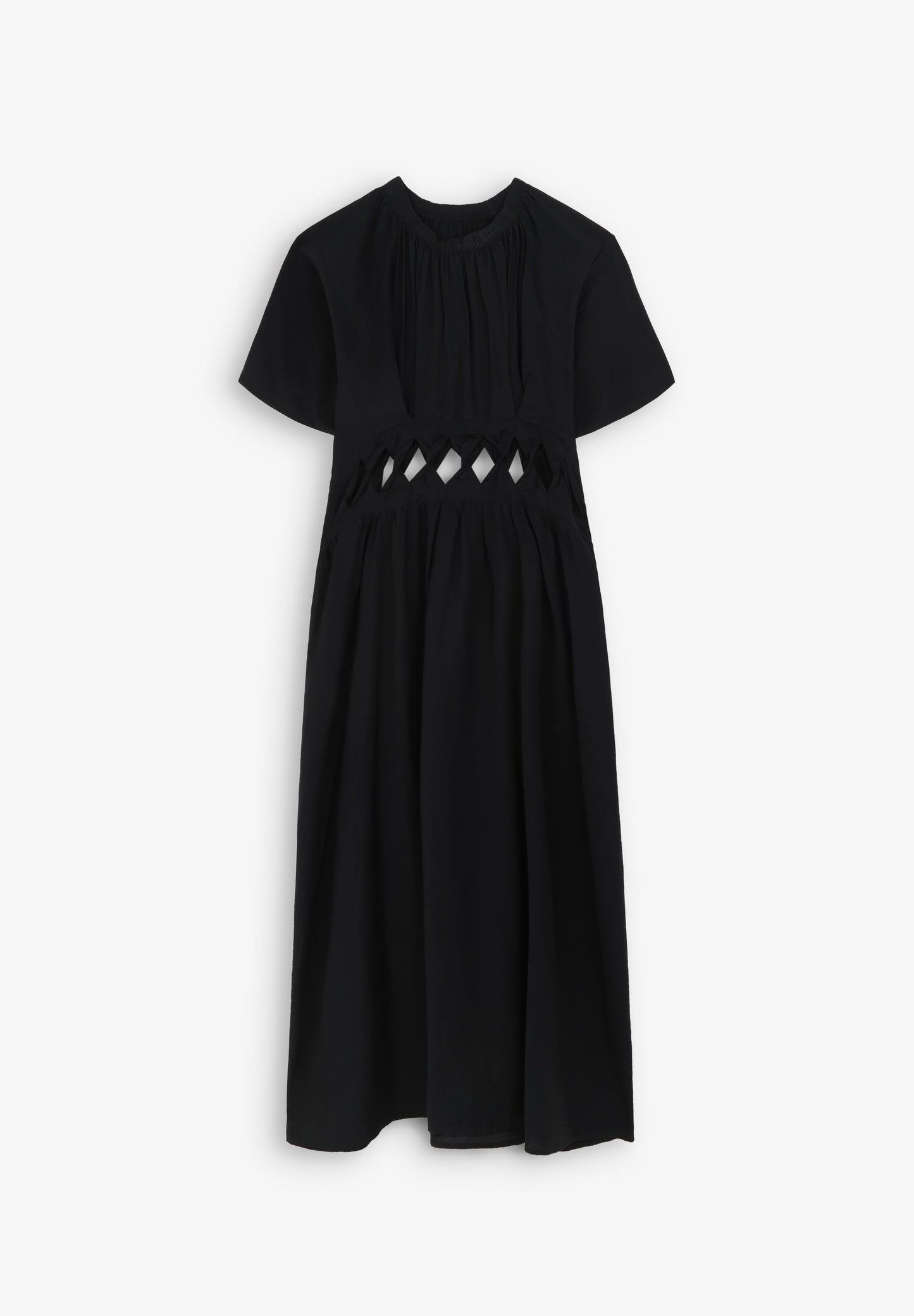 MIDI DRESS WITH WAIST OPENING