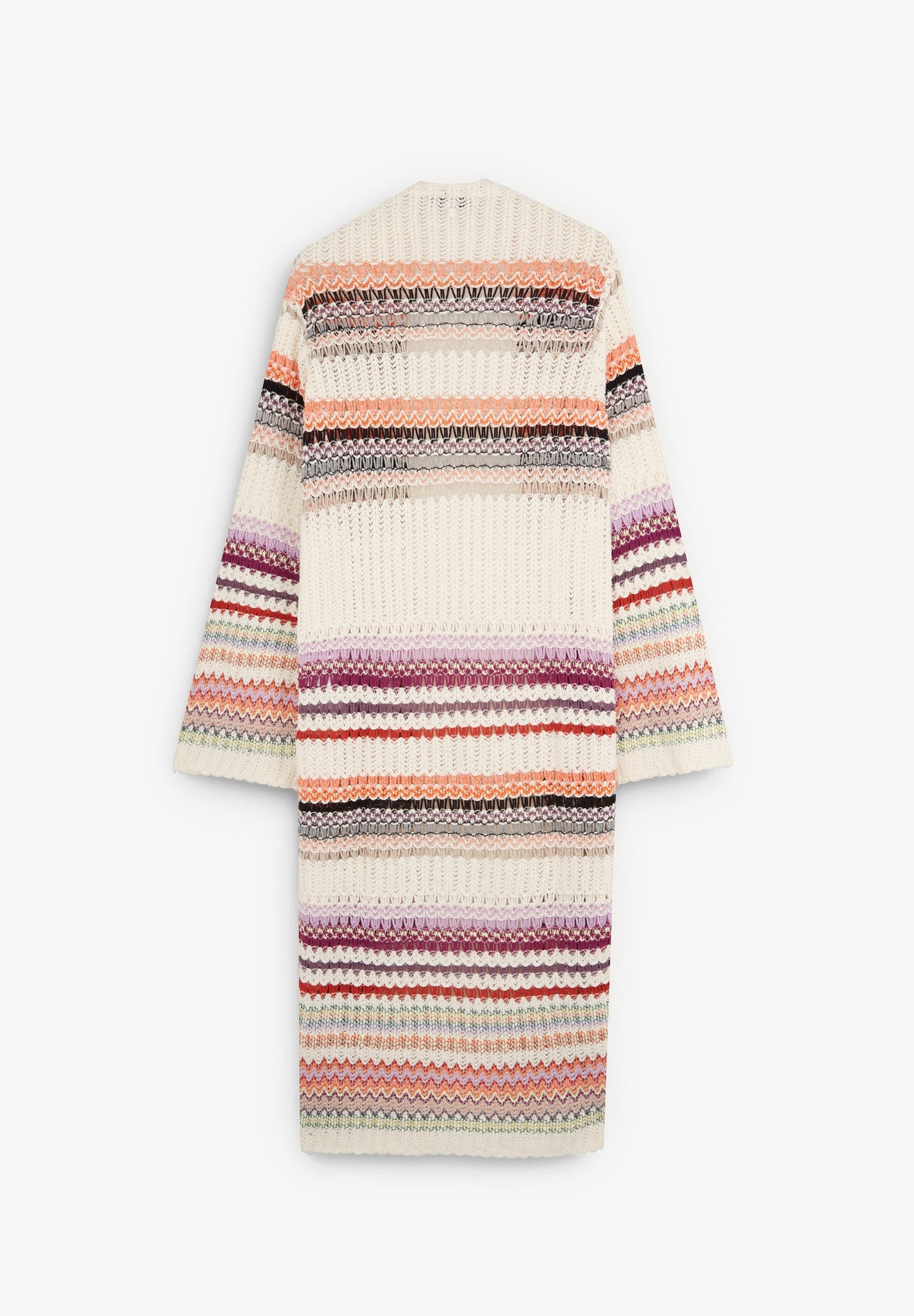 MULTICOLOURED CROCHET CARDIGAN