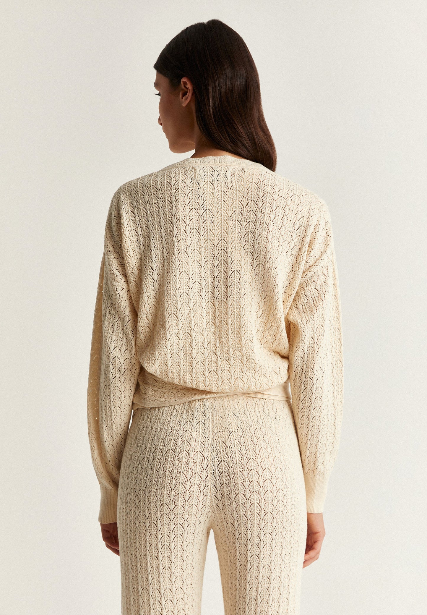 CROCHET CARDIGAN WITH BOW