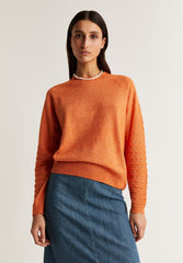 SWEATER WITH KNIT DETAIL