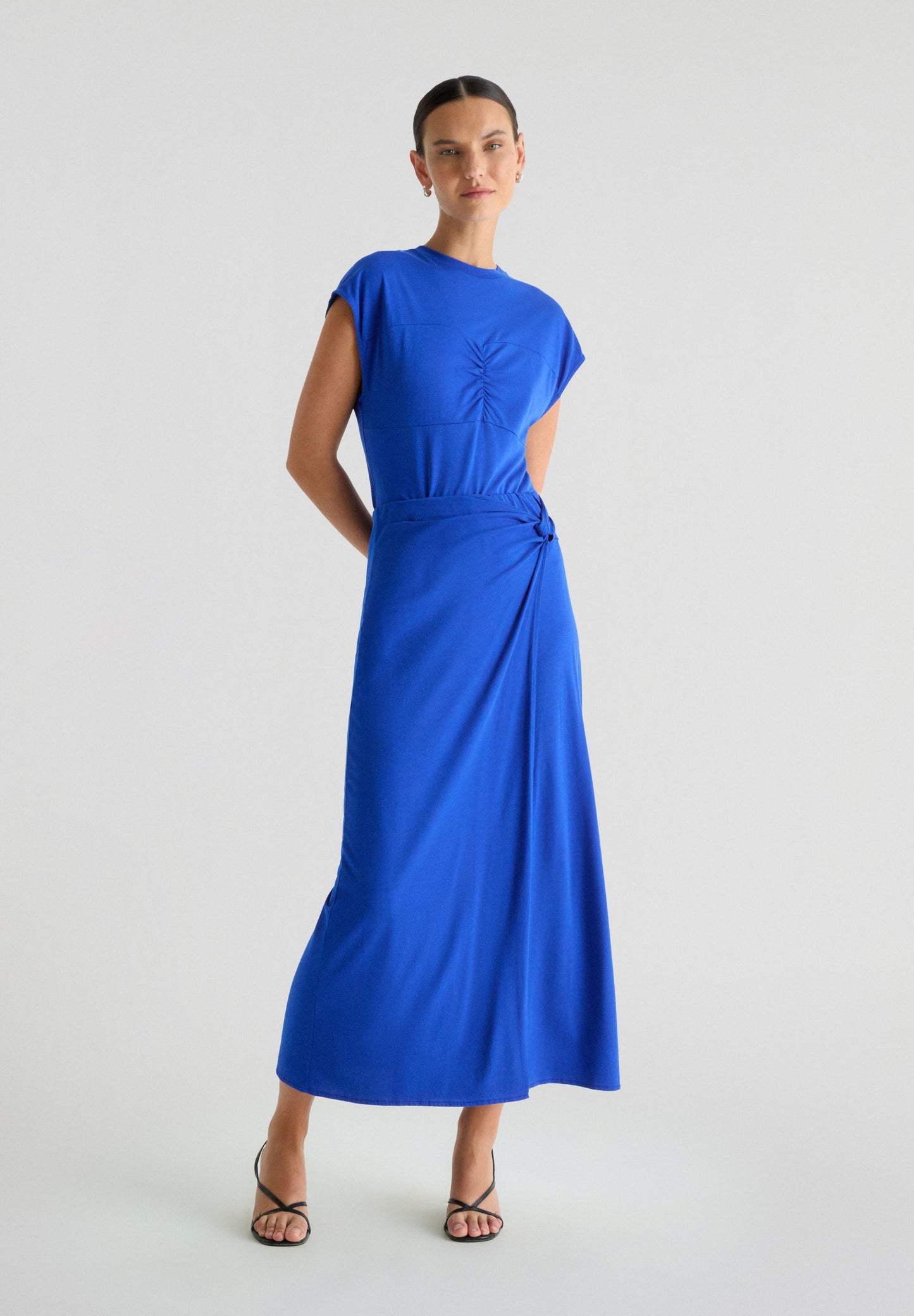 RUCHED FRONT T-SHIRT