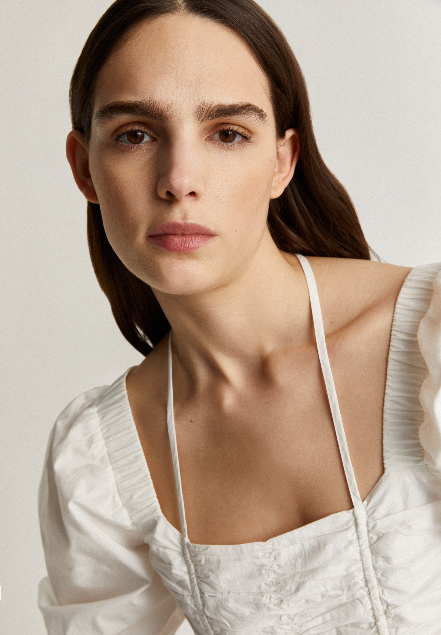 POPLIN TOP WITH OPENINGS