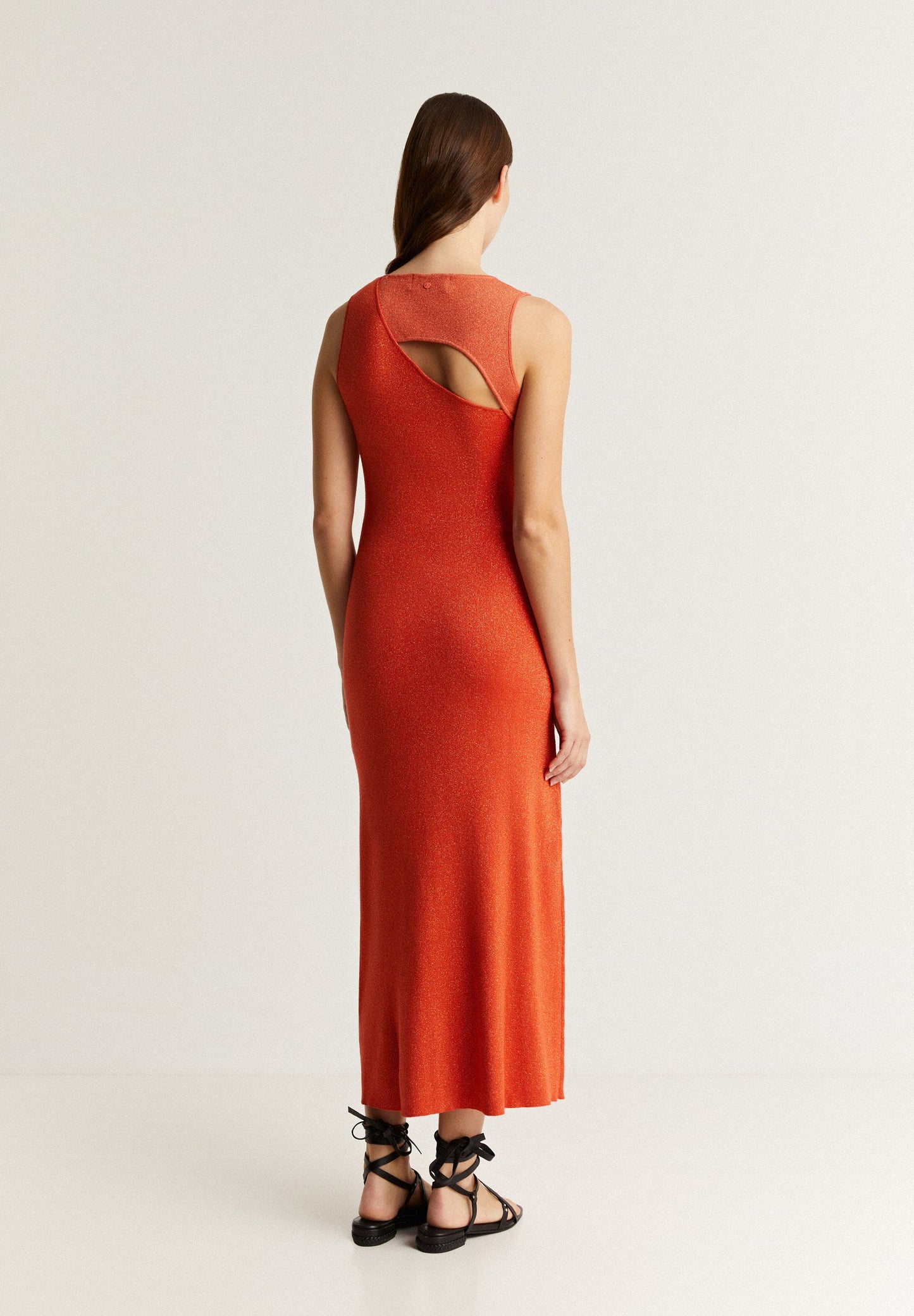 LUREX KNIT MIDI DRESS