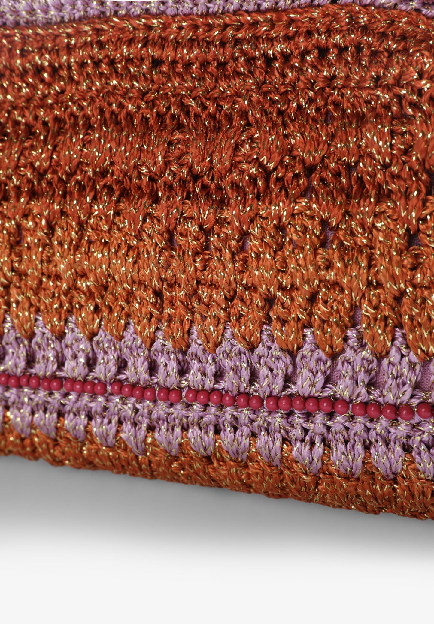 CLUTCH BAG WITH METALLIC DETAIL