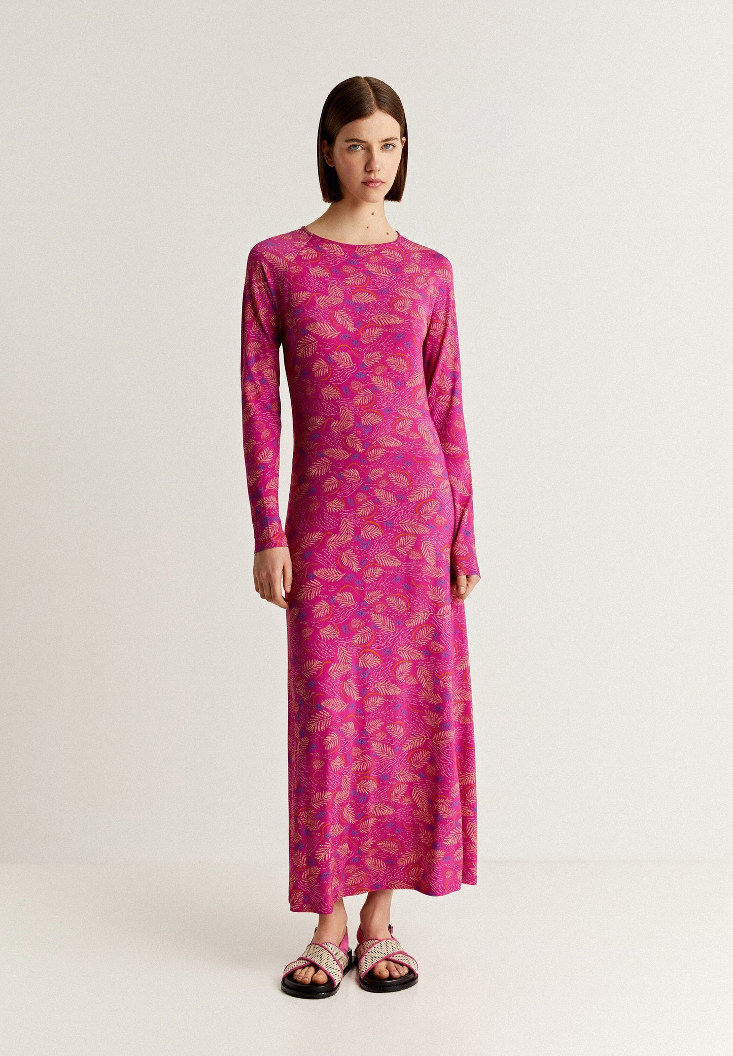 MIDI DRESS WITH BACK DETAIL