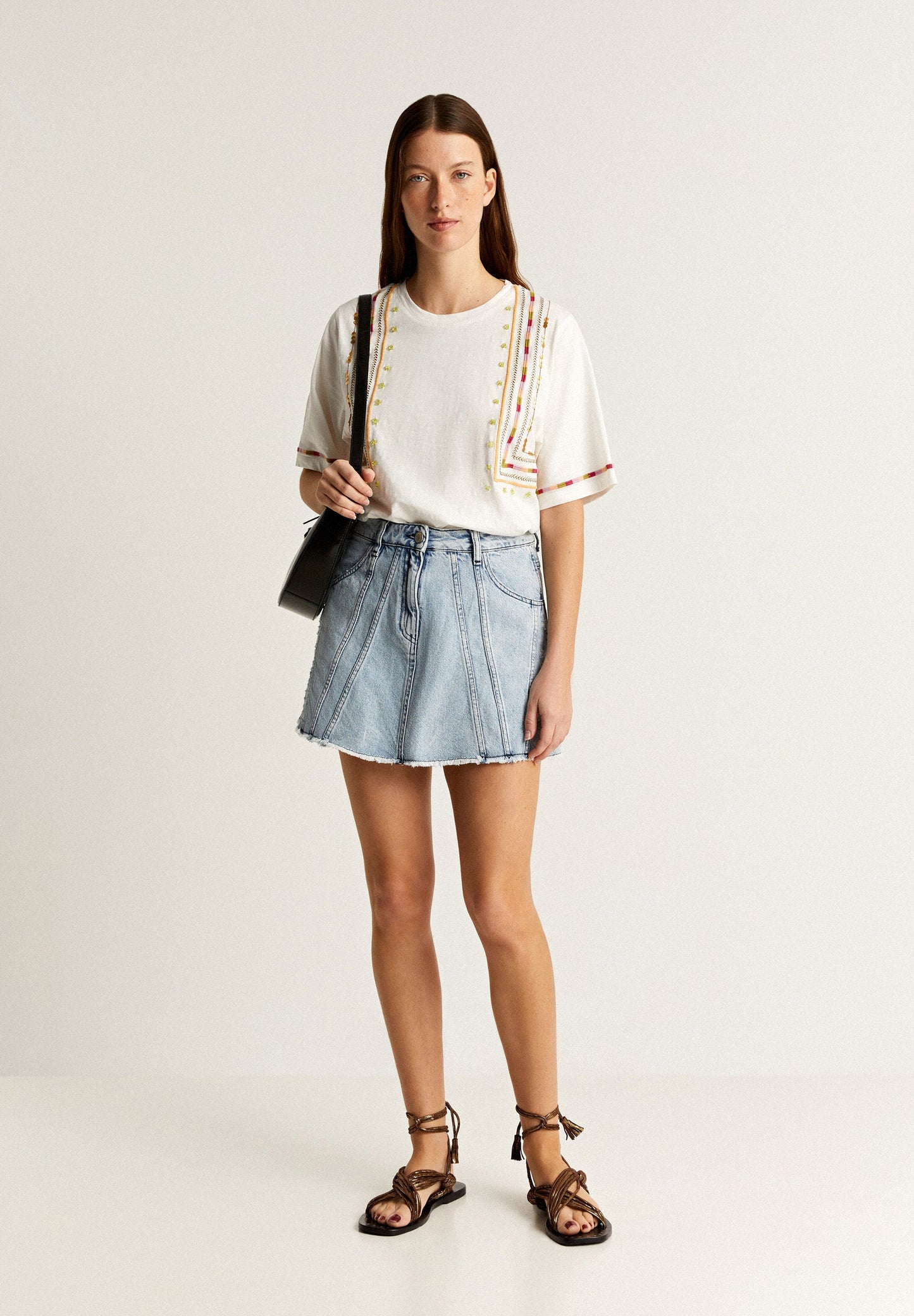 EMBROIDERED ETHNIC T-SHIRT