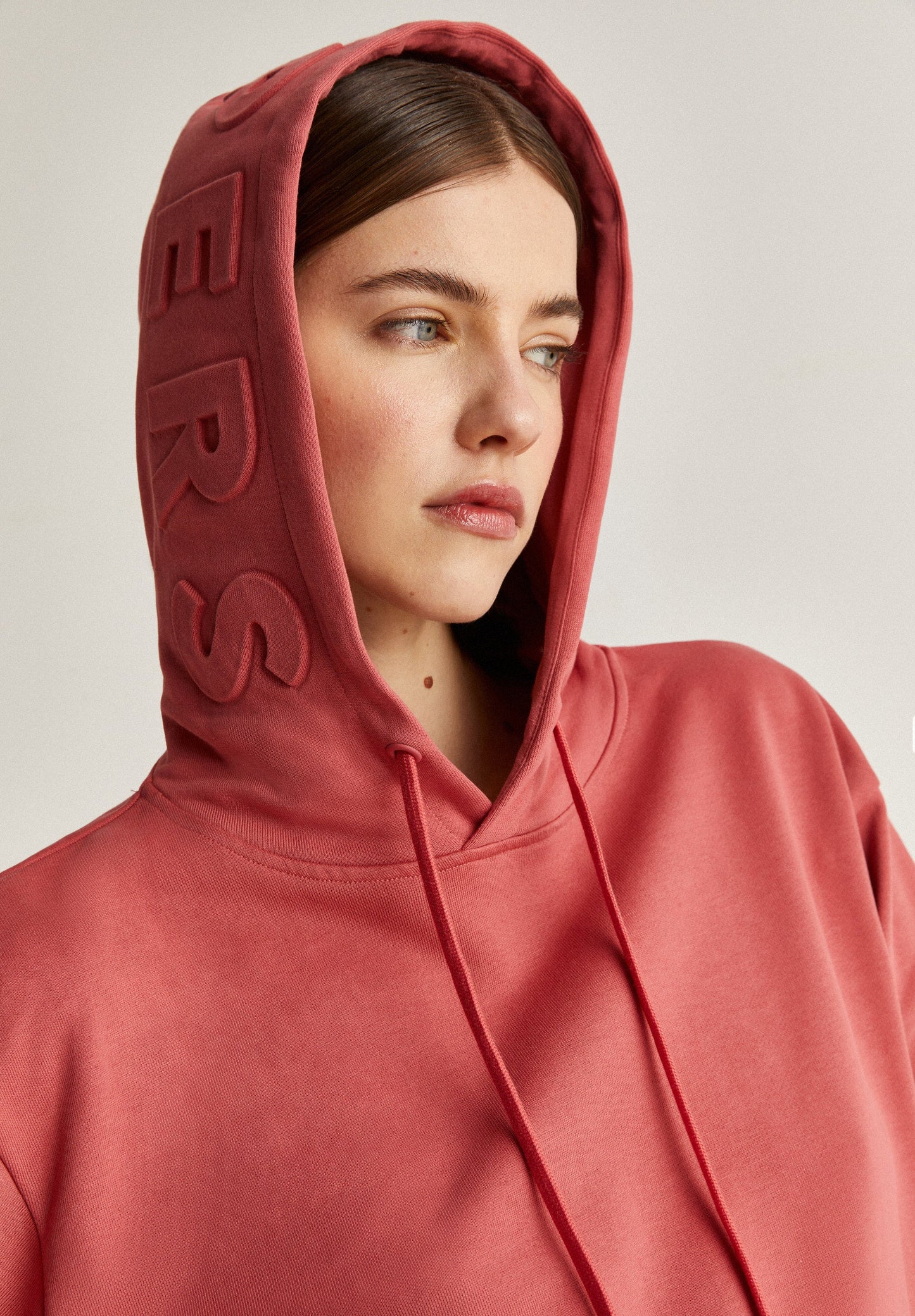 EMBOSSED LOGO HOODIE