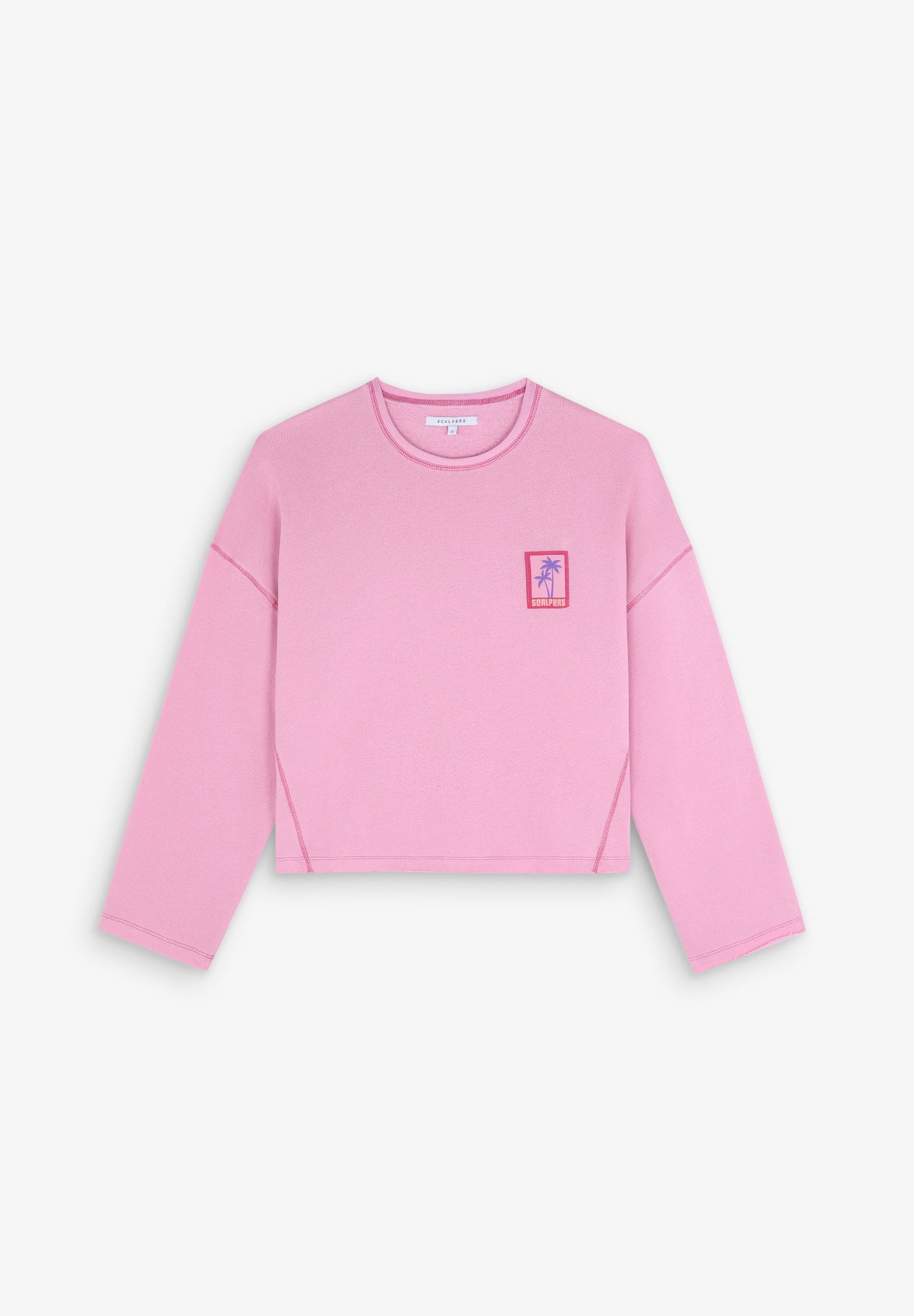 SWEATSHIRT WITH LABEL DETAIL