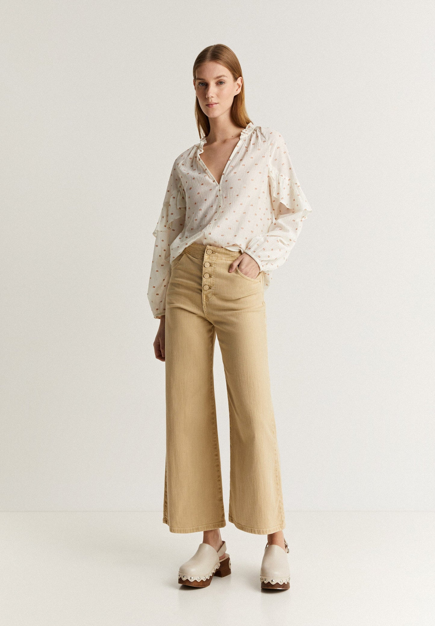 BLOUSE WITH LUREX DETAILS