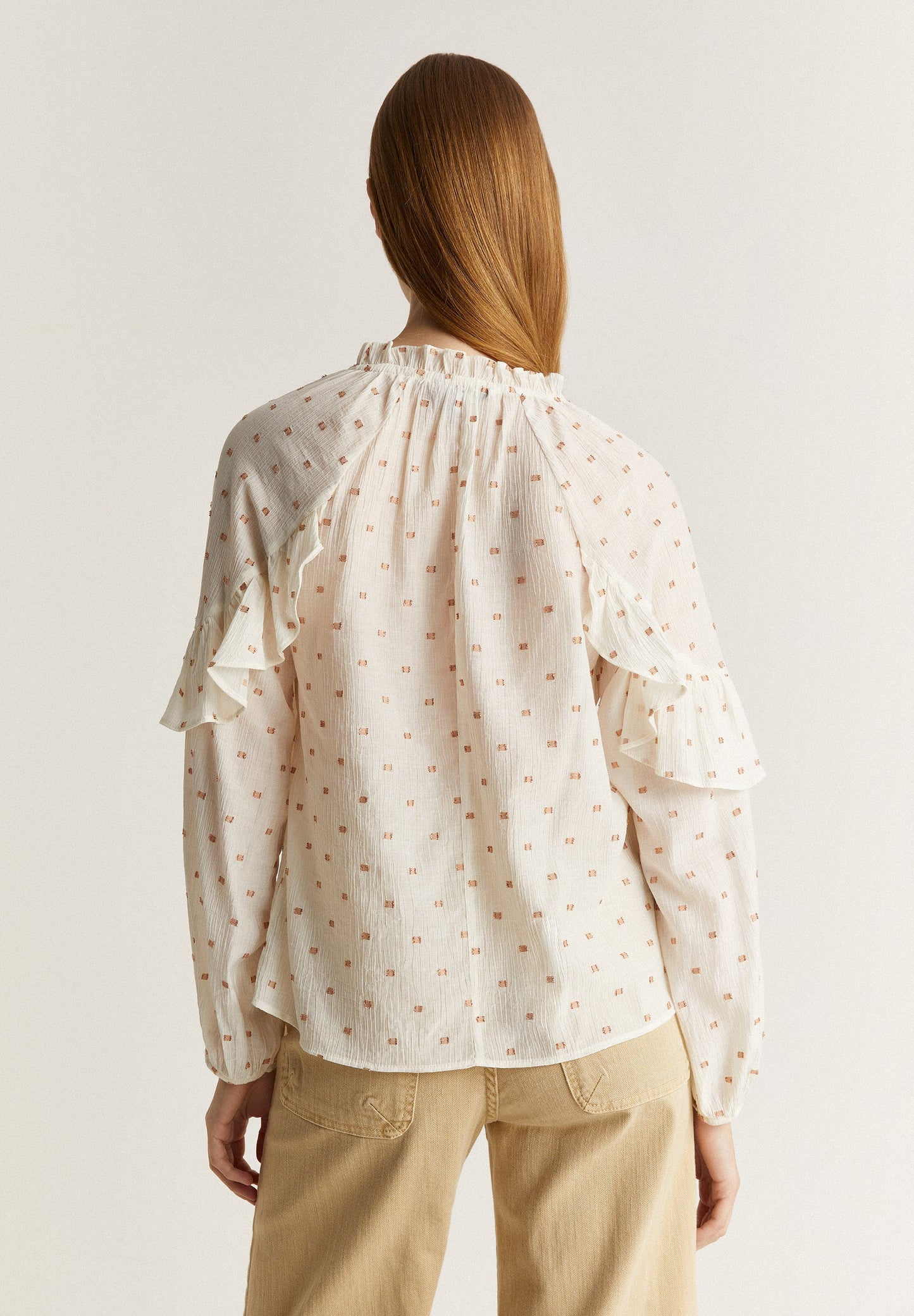 BLOUSE WITH LUREX DETAILS