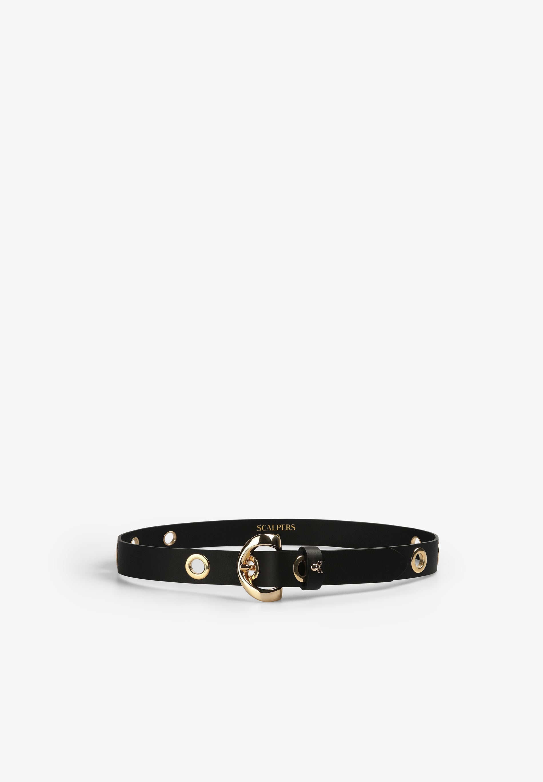 LEATHER BELT WITH EYELETS