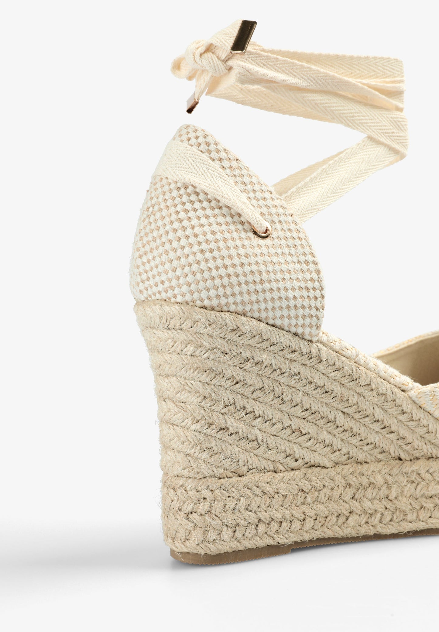 WEDGE ESPADRILLES WITH LUREX DETAIL