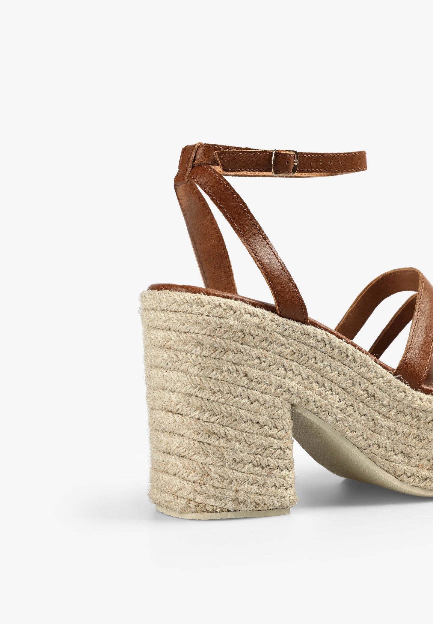 JUTE HEELED SANDALS