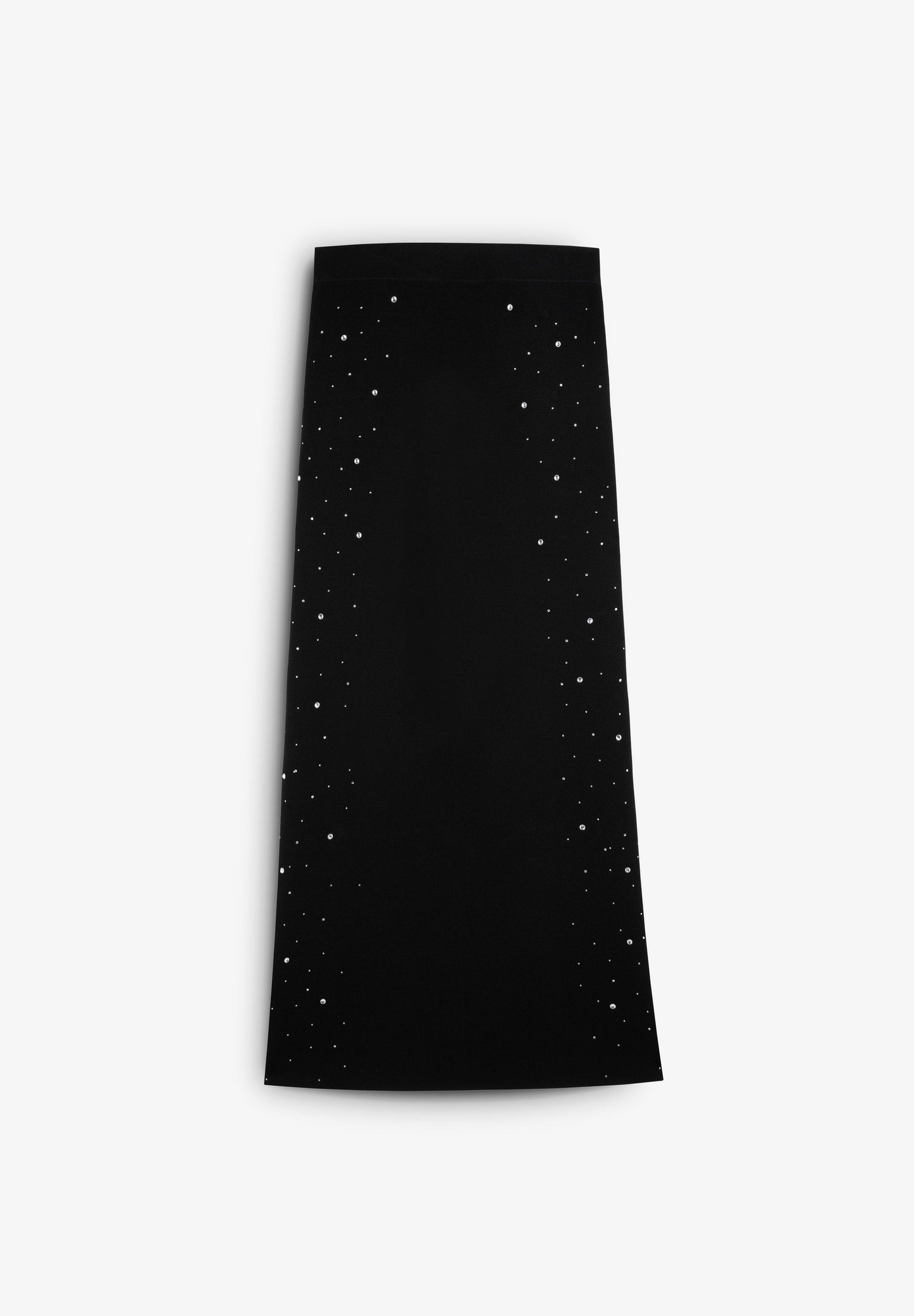 MIDI KNIT SKIRT WITH BEAD DETAIL