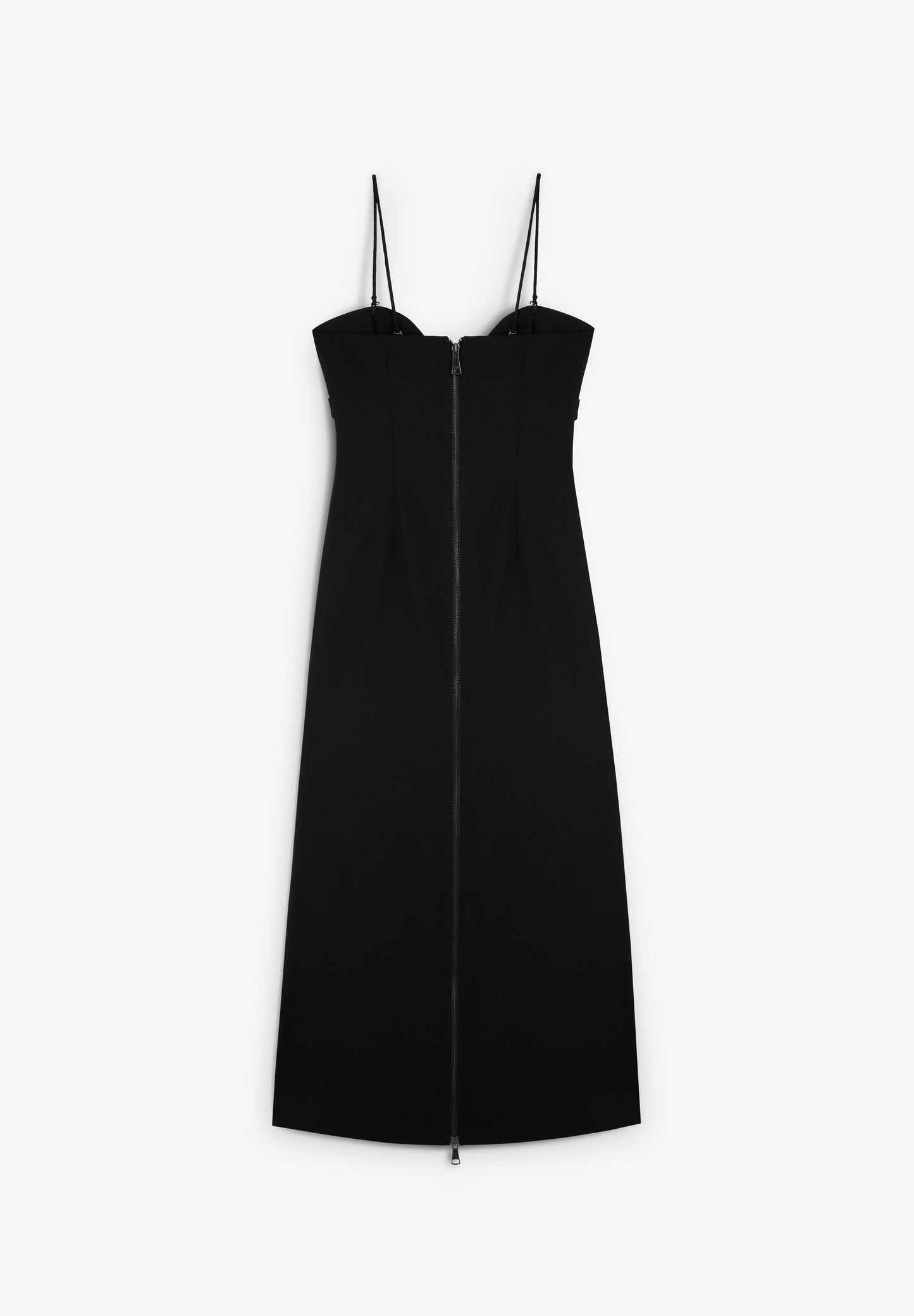 SLIP DRESS WITH BACK ZIP DETAIL