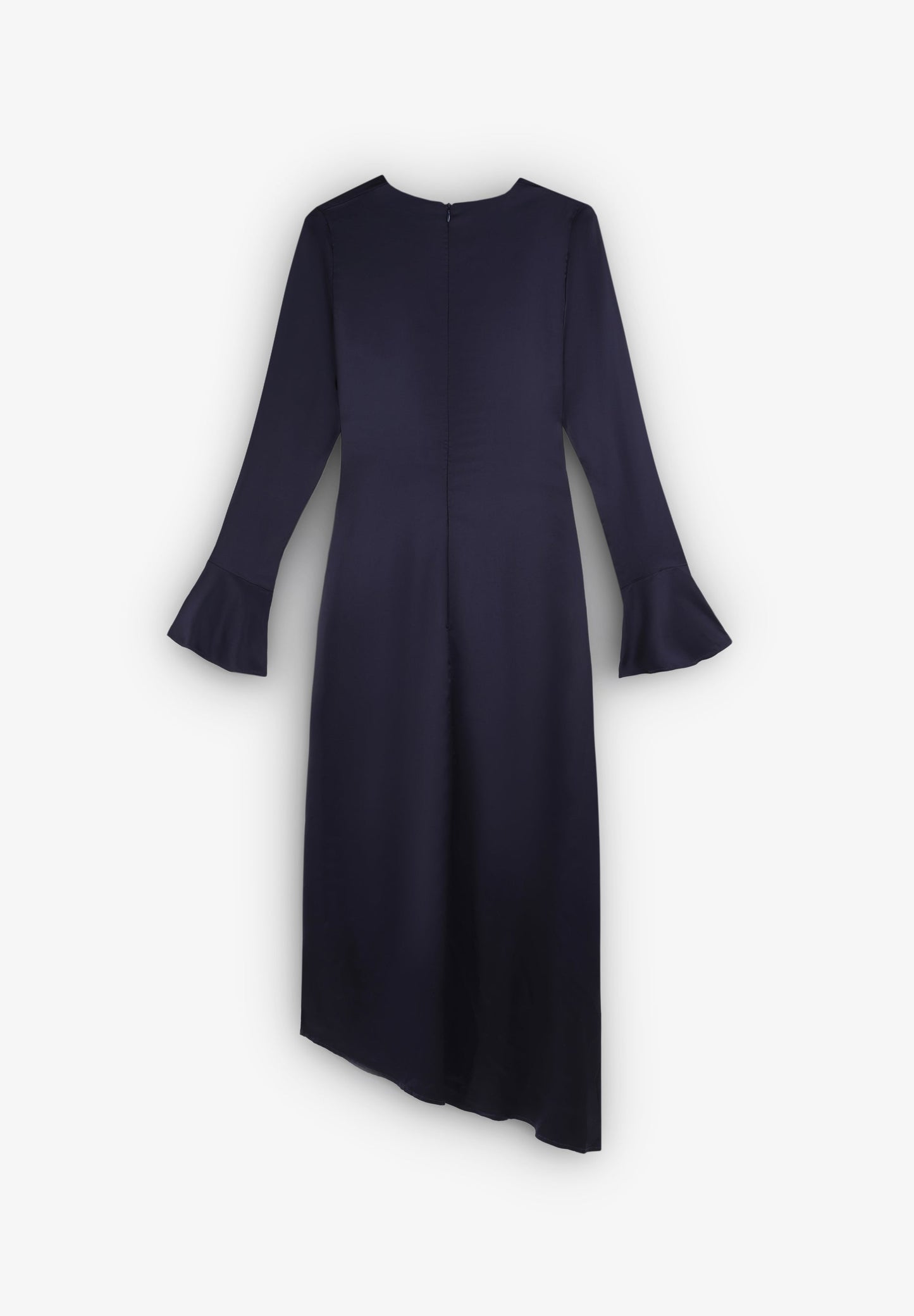 SATIN MIDI DRESS WITH SLITS