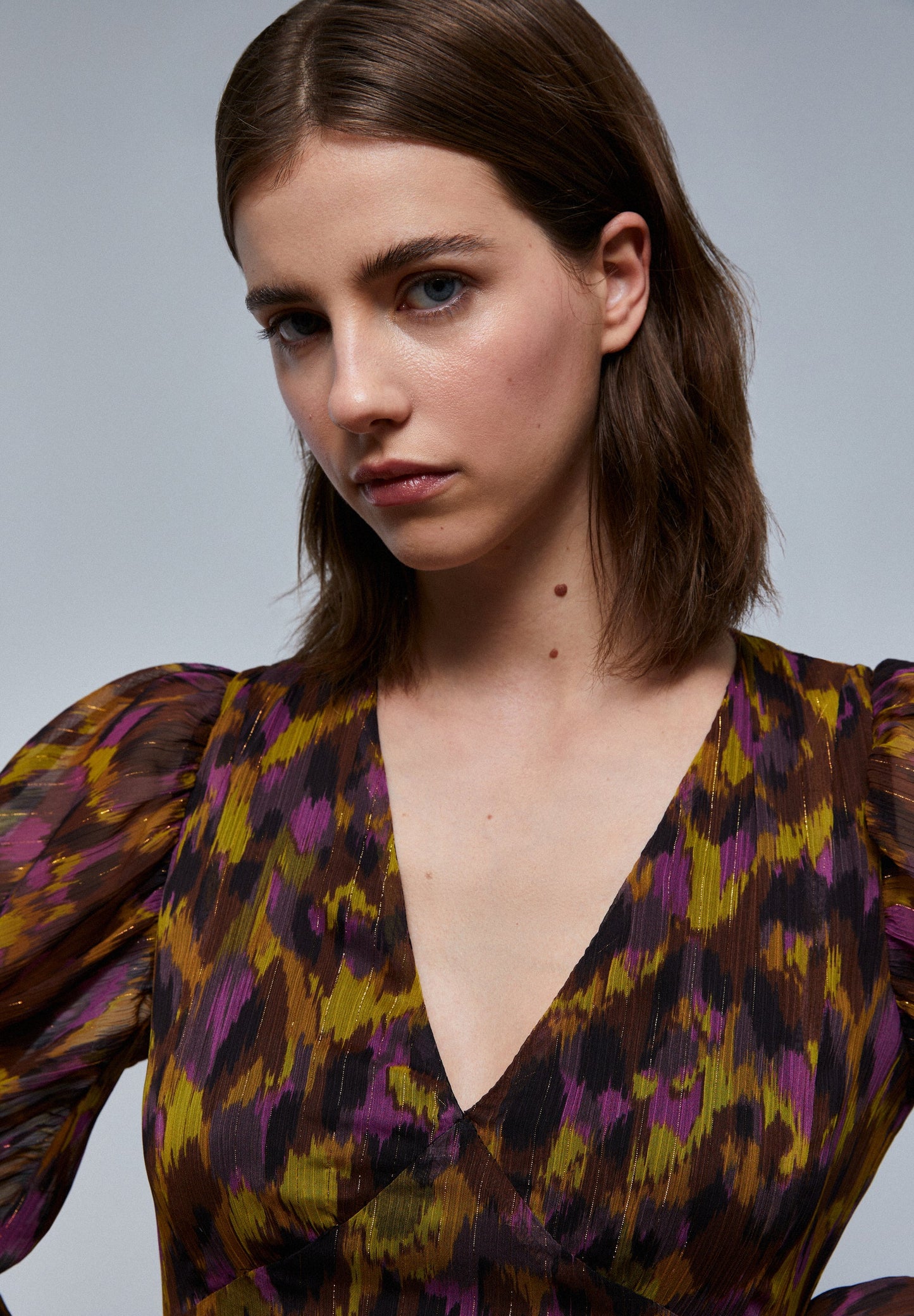 ANIMAL PRINT MIDI DRESS