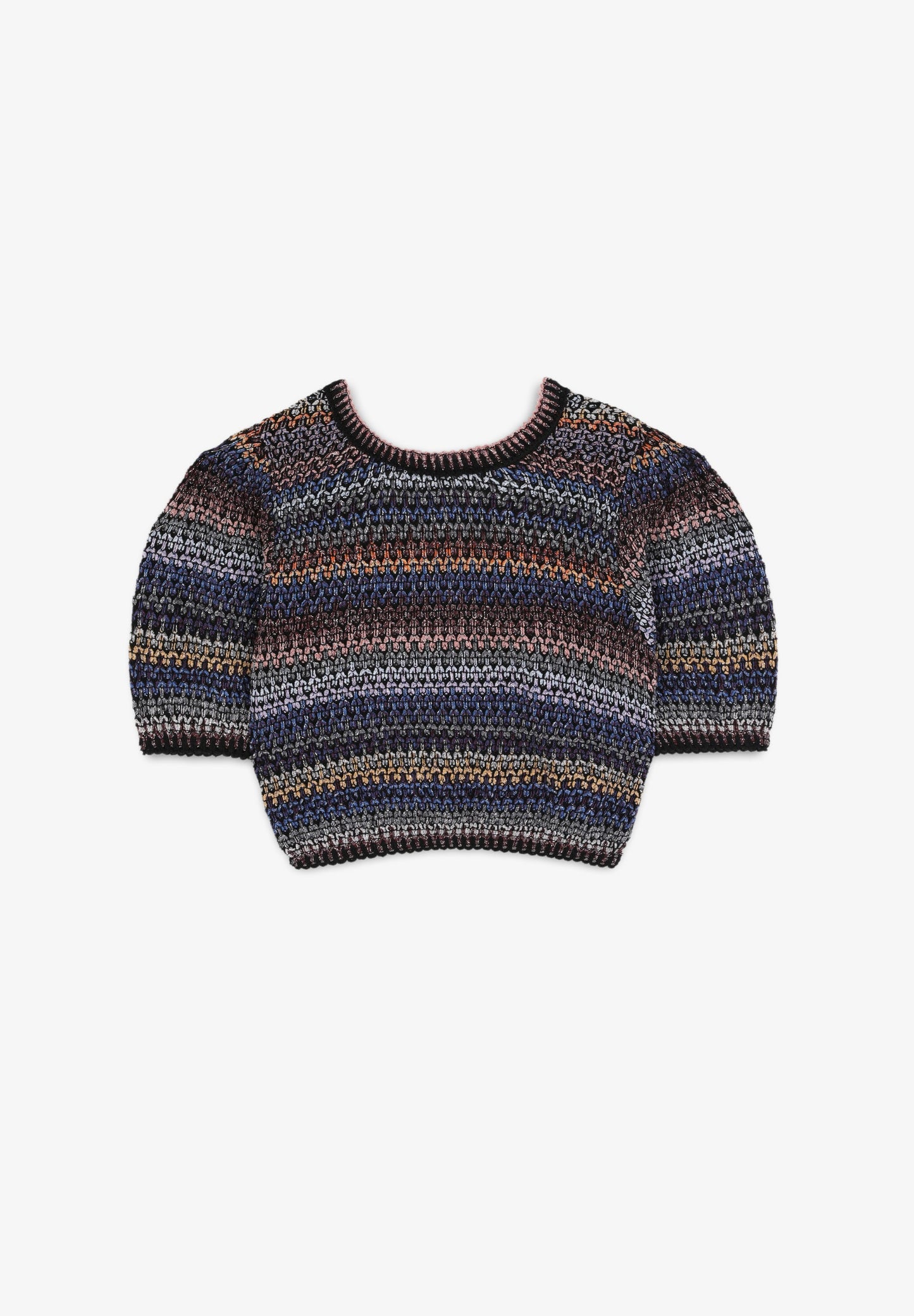 LUREX CROCHET MIDI SKIRT