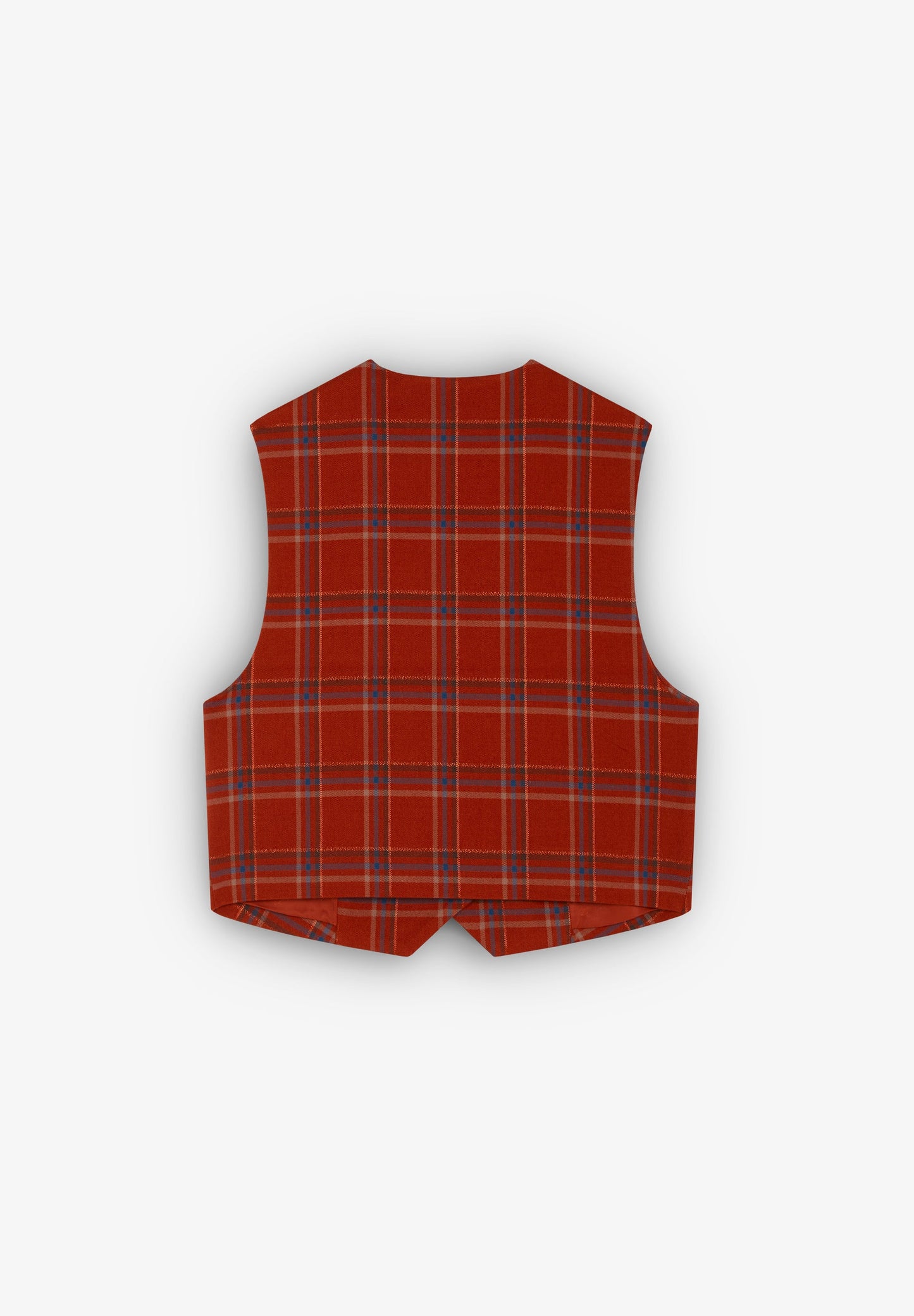 TERRACOTTA CHECK VEST