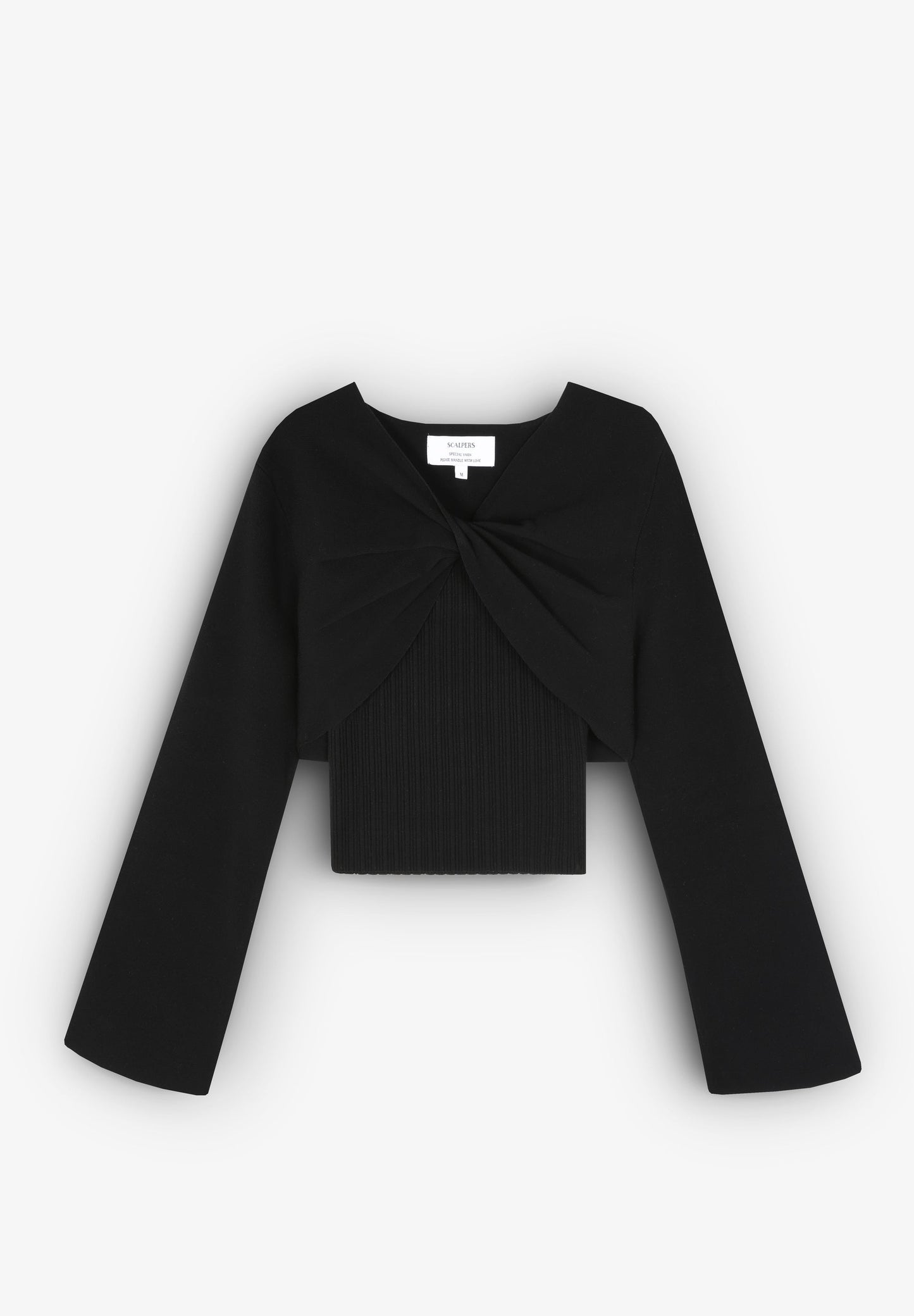 TOP WITH DETACHABLE SLEEVES