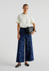 CULOTTE JEANS WITH SHIMMER DETAILS