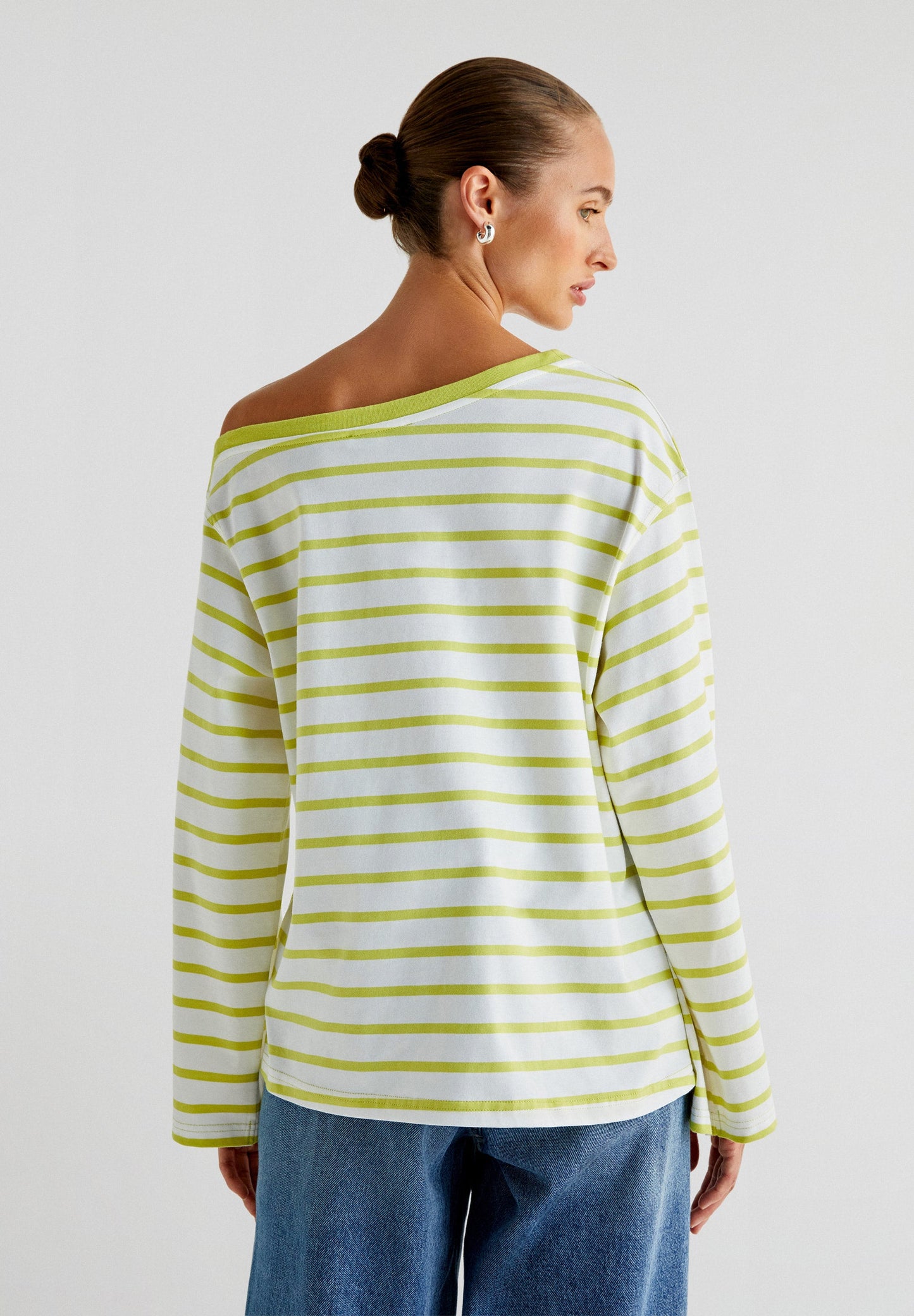 ASYMMETRIC STRIPED T-SHIRT