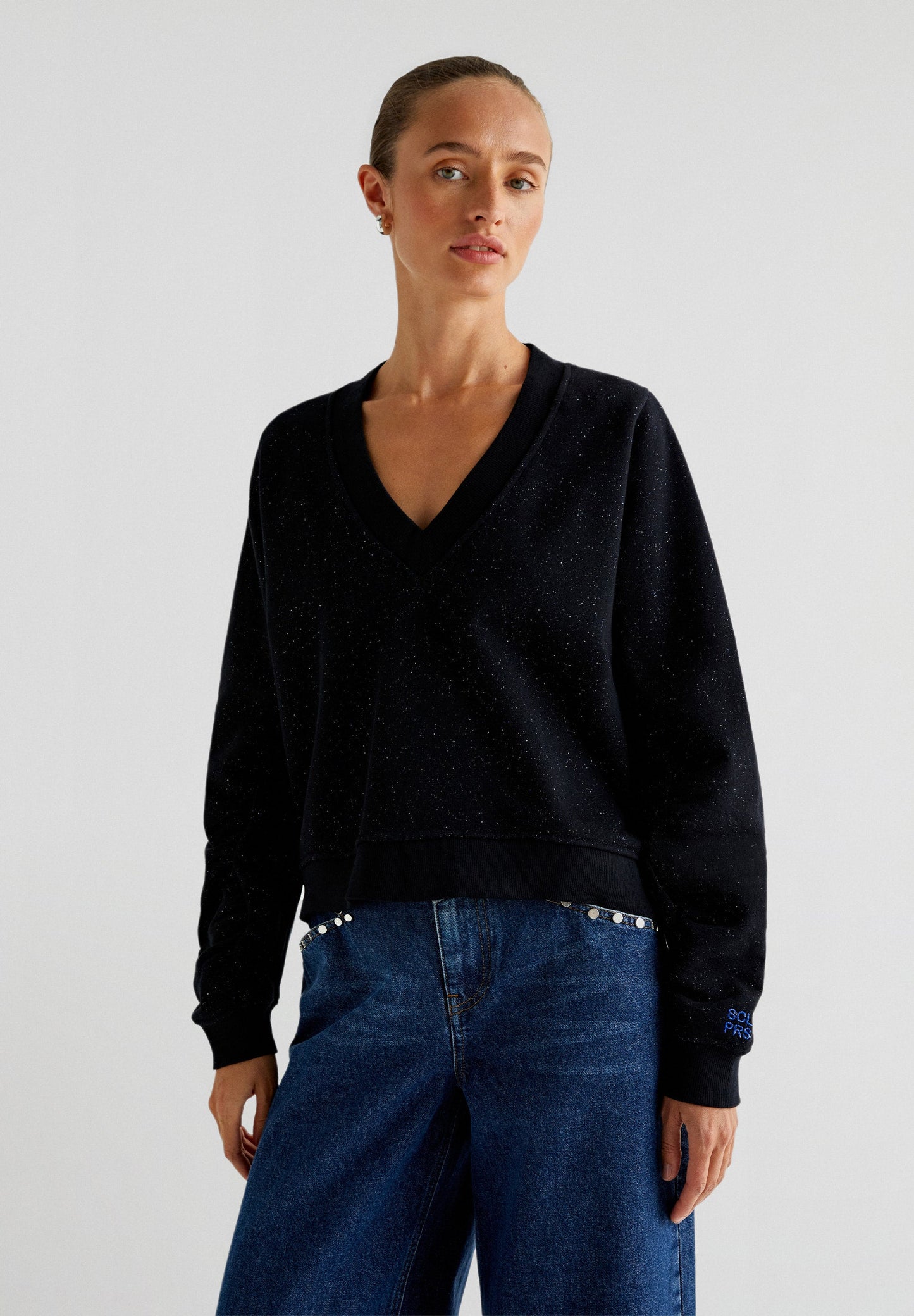 SWEATSHIRT WITH LUREX DETAILS