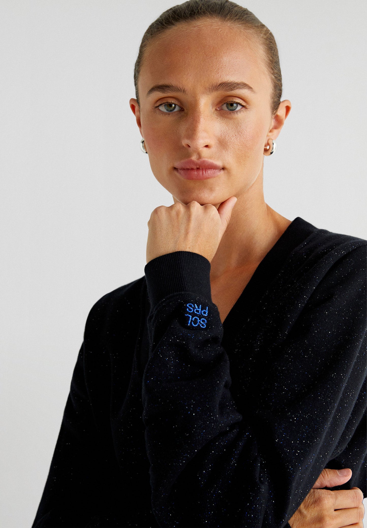 SWEATSHIRT WITH LUREX DETAILS