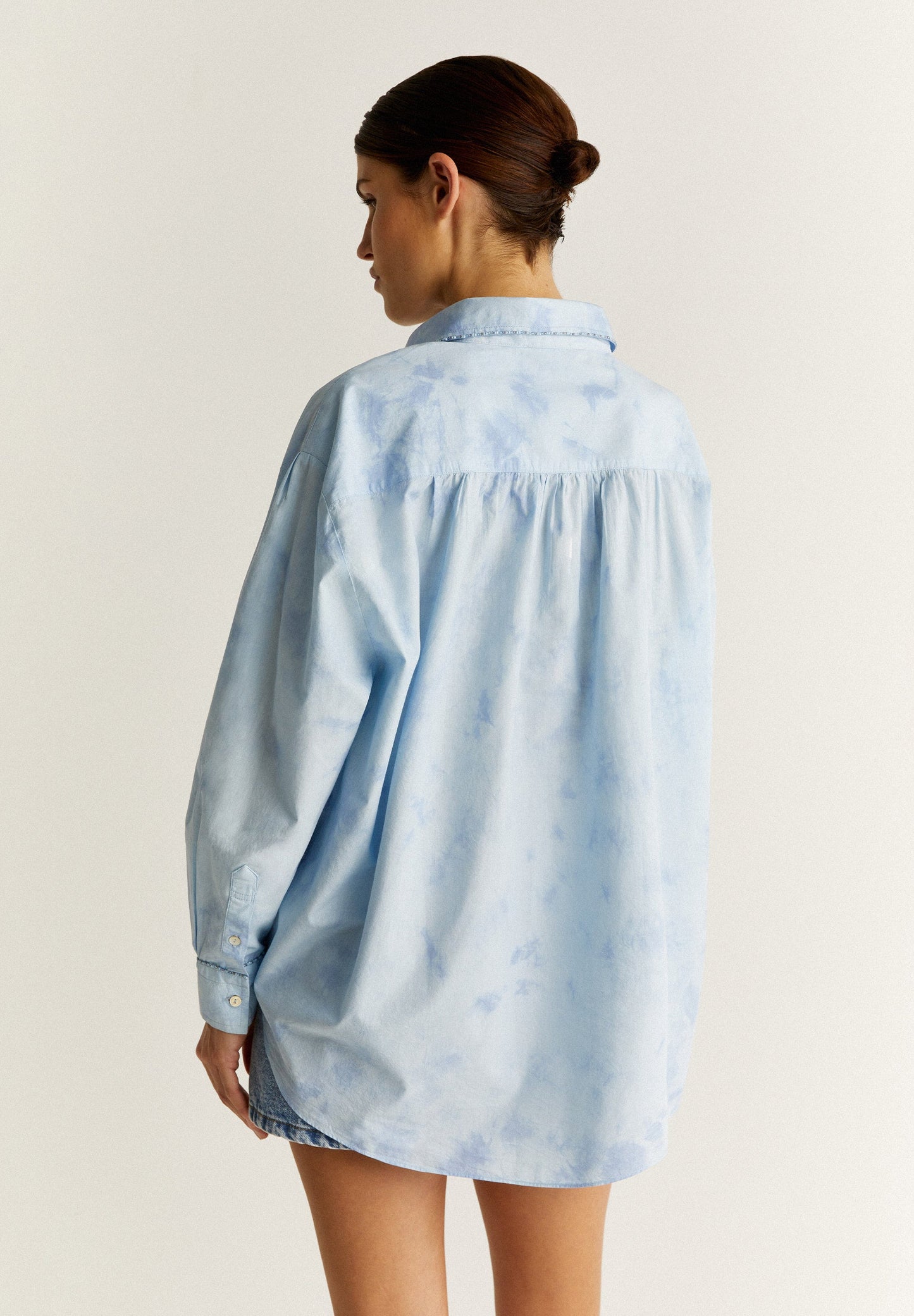 EMBROIDERED TIE-DYE SHIRT