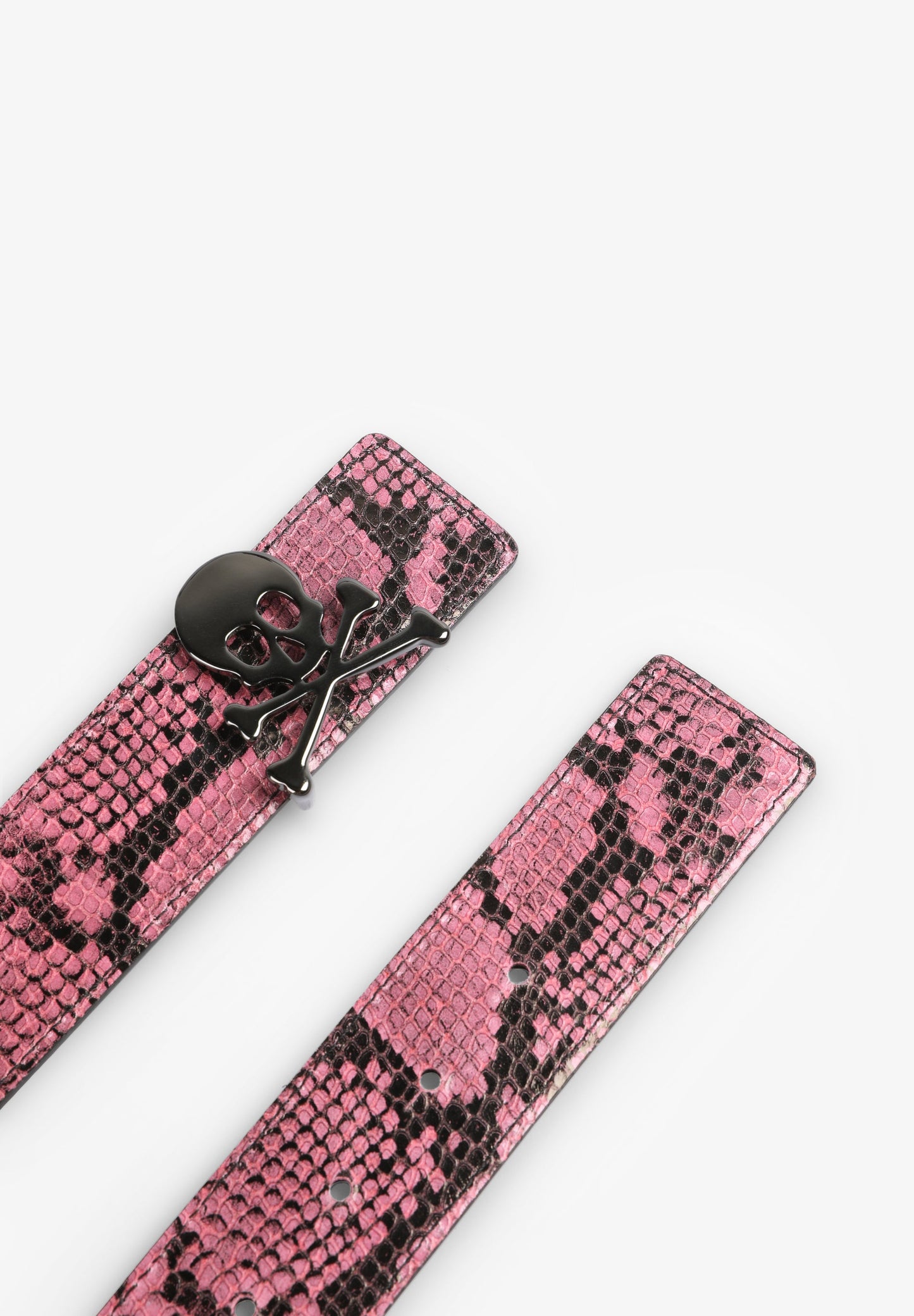 REVERSIBLE BELT WITH SKULL