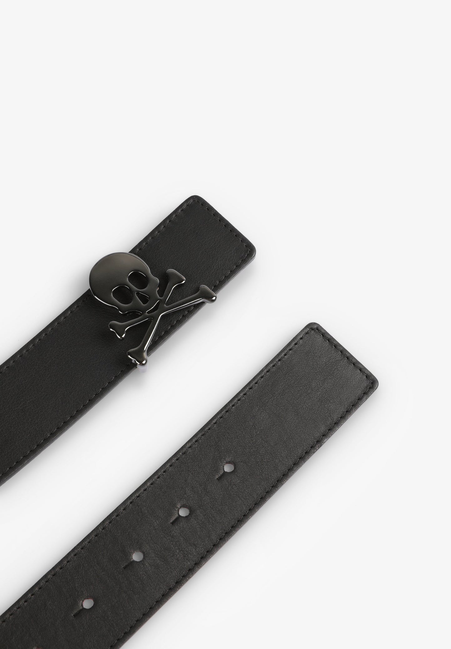 REVERSIBLE BELT WITH SKULL