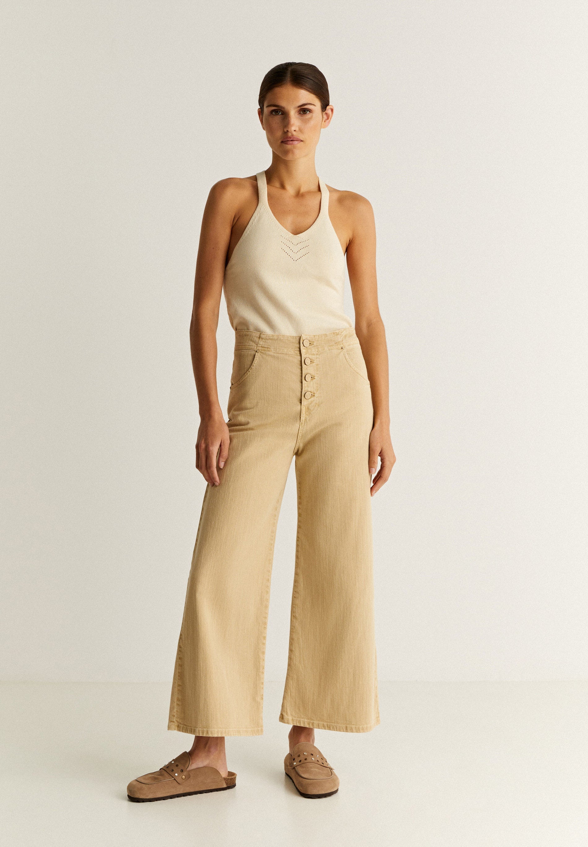 CULOTTE JEANS WITH BUTTONS
