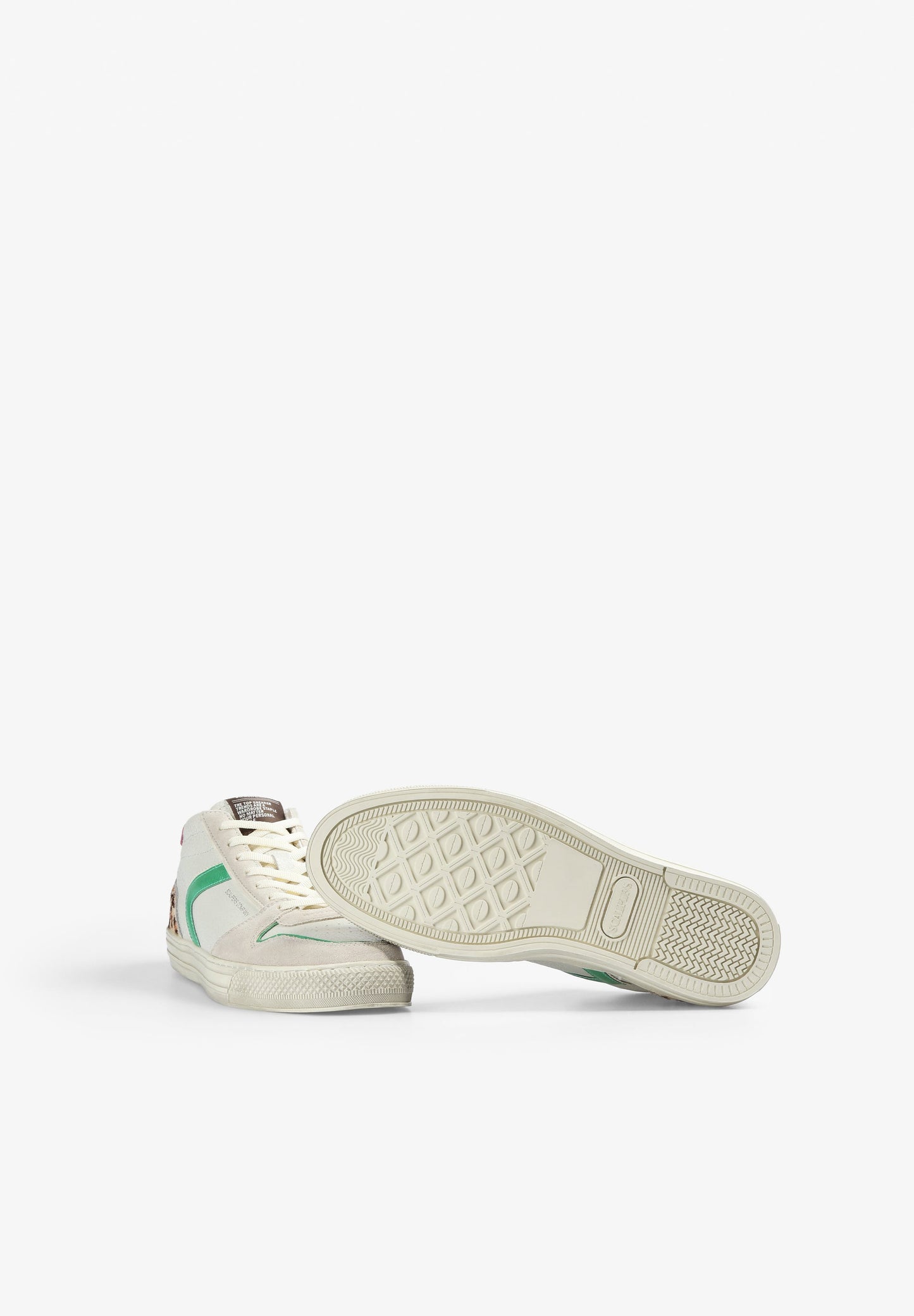 HIGH TOP SNEAKERS WITH METALLIC DETAILS