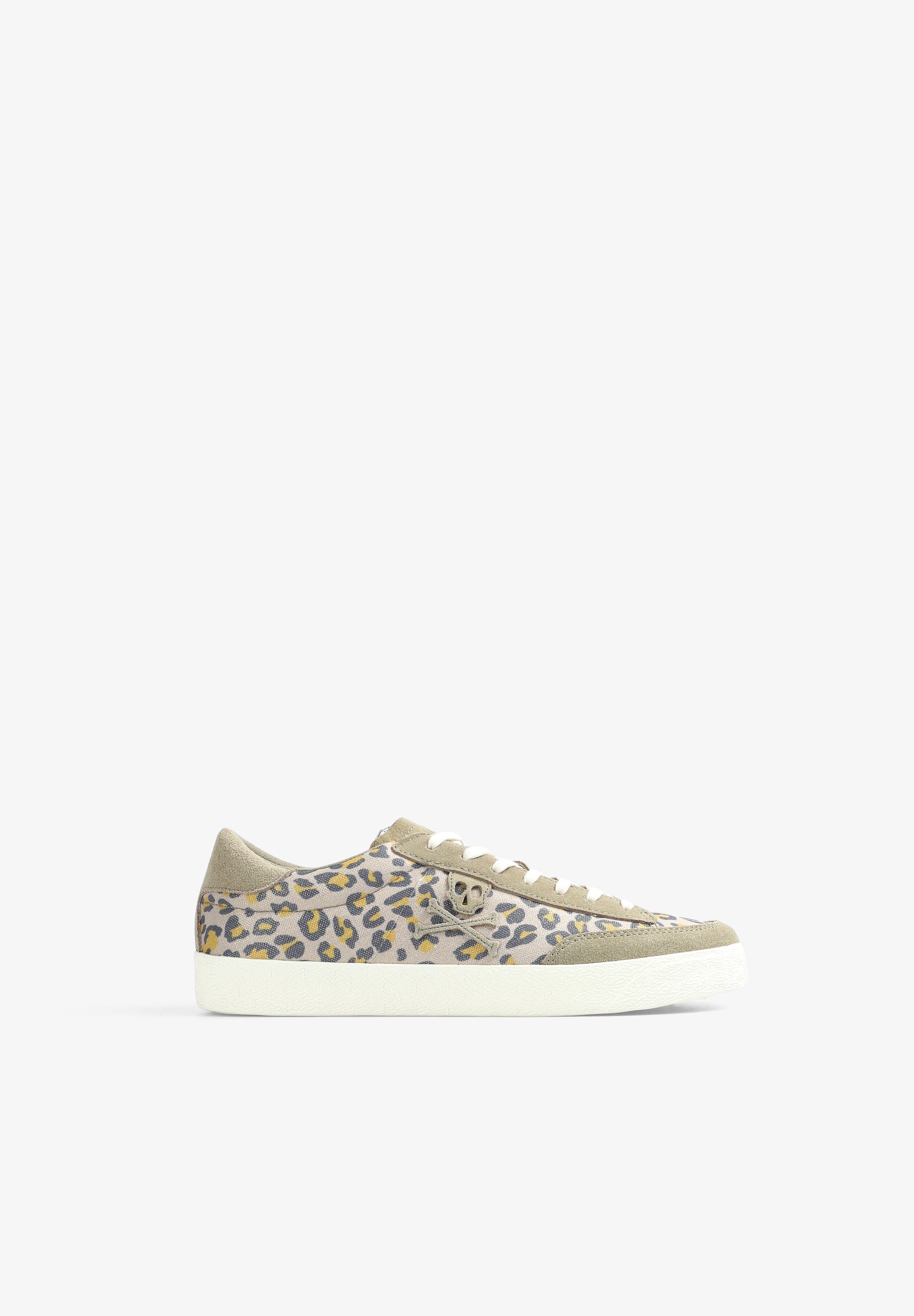 LOW TOP SNEAKERS WITH ANIMAL PRINT LOGO