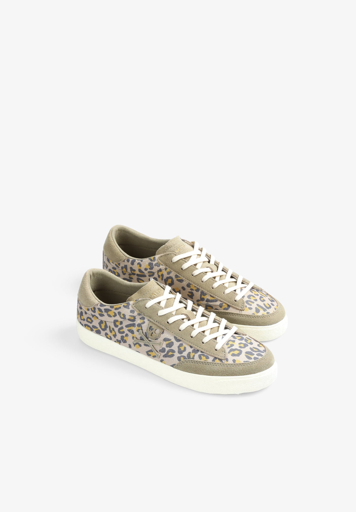 LOW TOP SNEAKERS WITH ANIMAL PRINT LOGO
