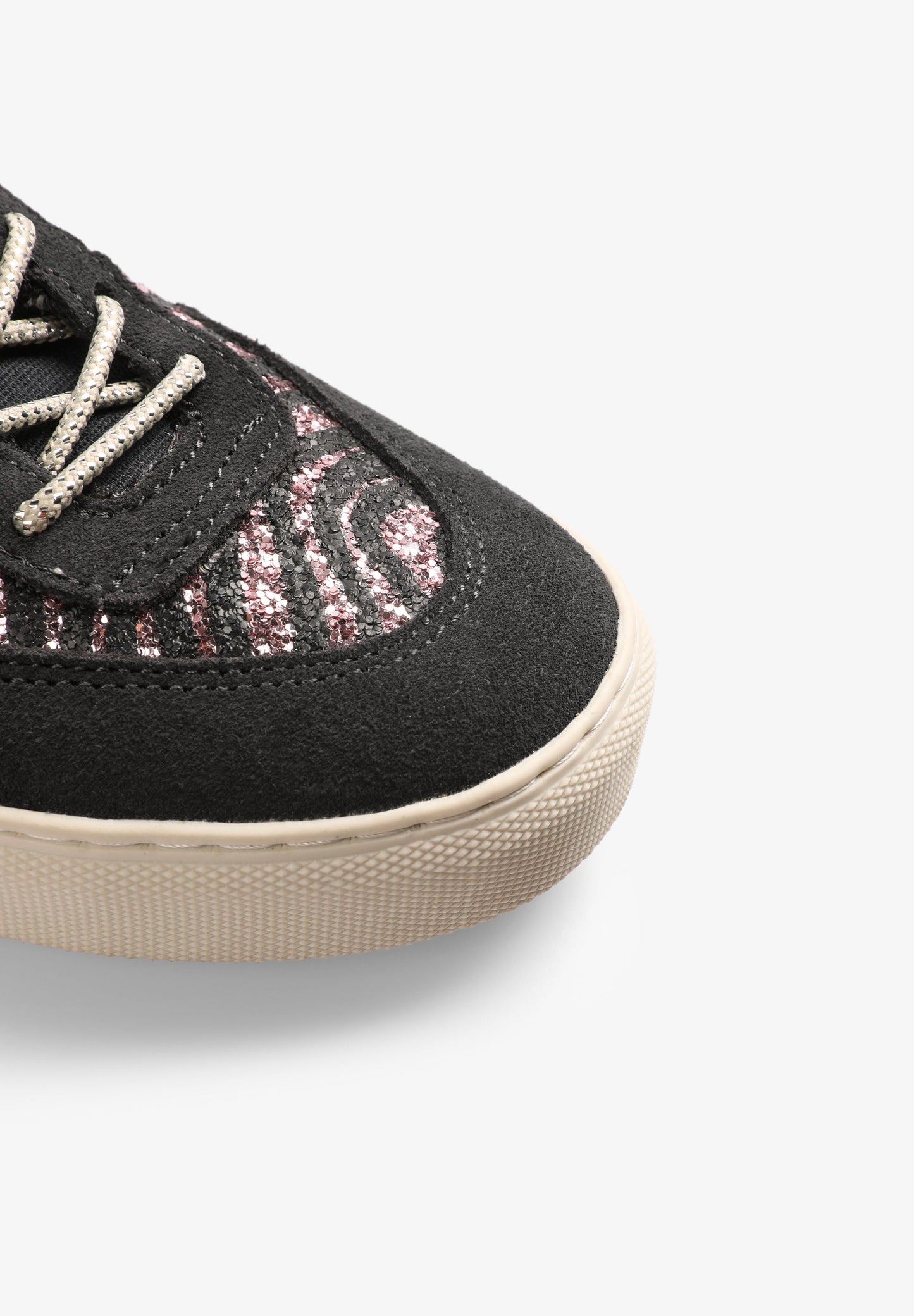ANIMAL PRINT GLITTER SNEAKERS