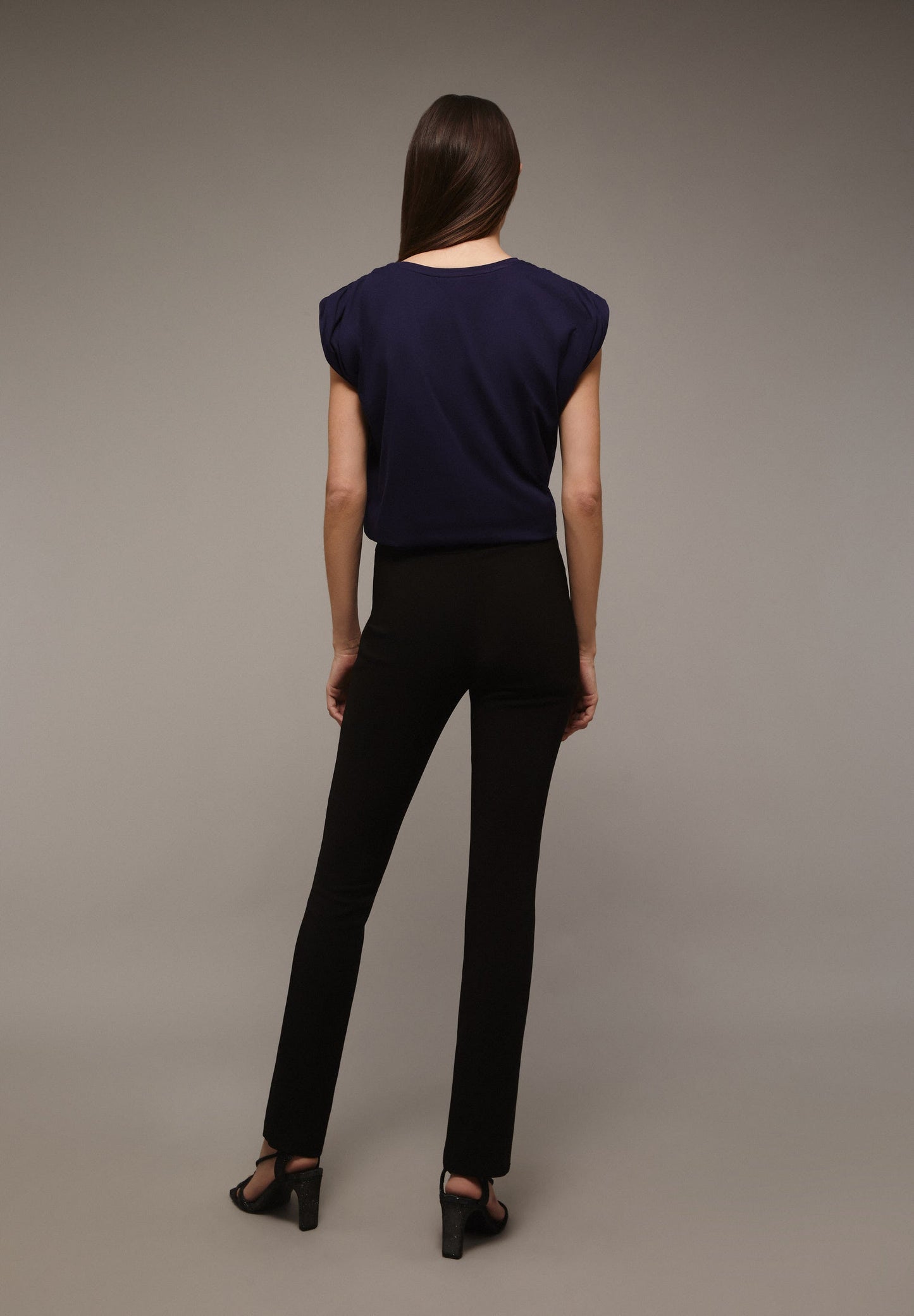 SKINNY TROUSERS WITH SLITS