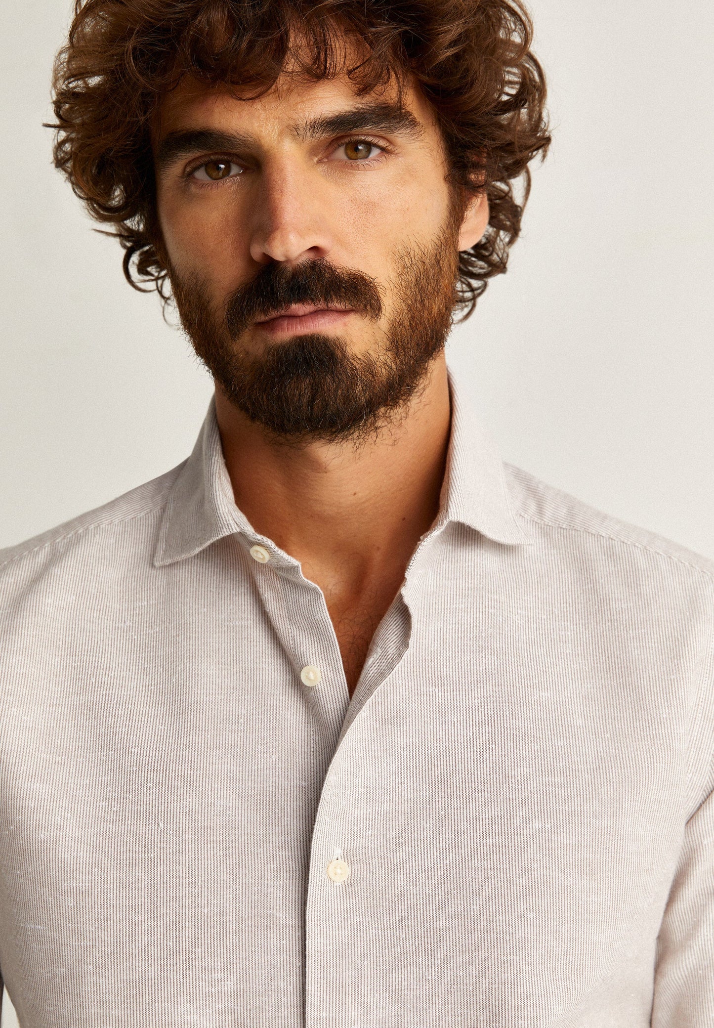 STRIPED SHIRT WITH SKULL AND FLAP