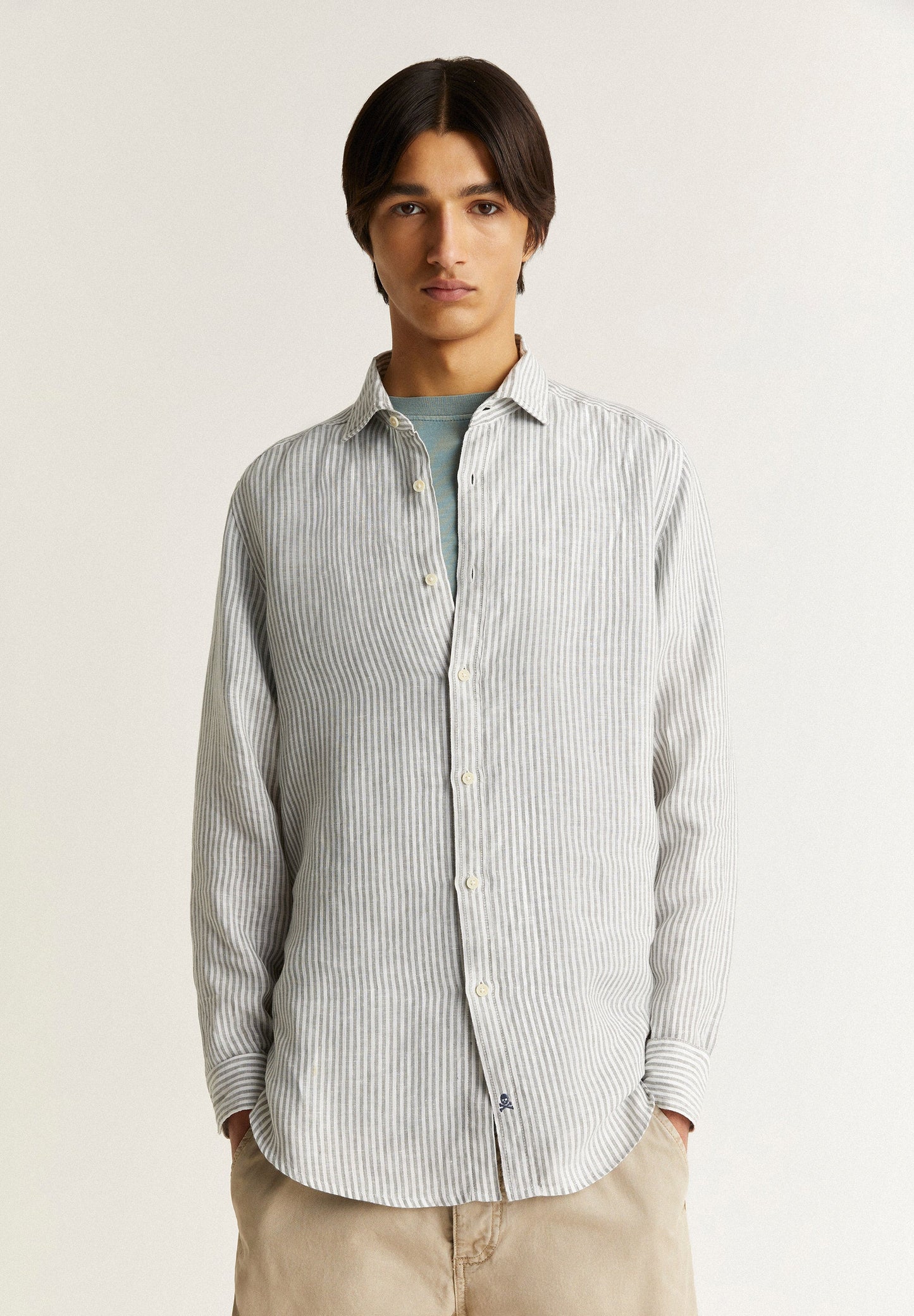 STRIPED LINEN SHIRT