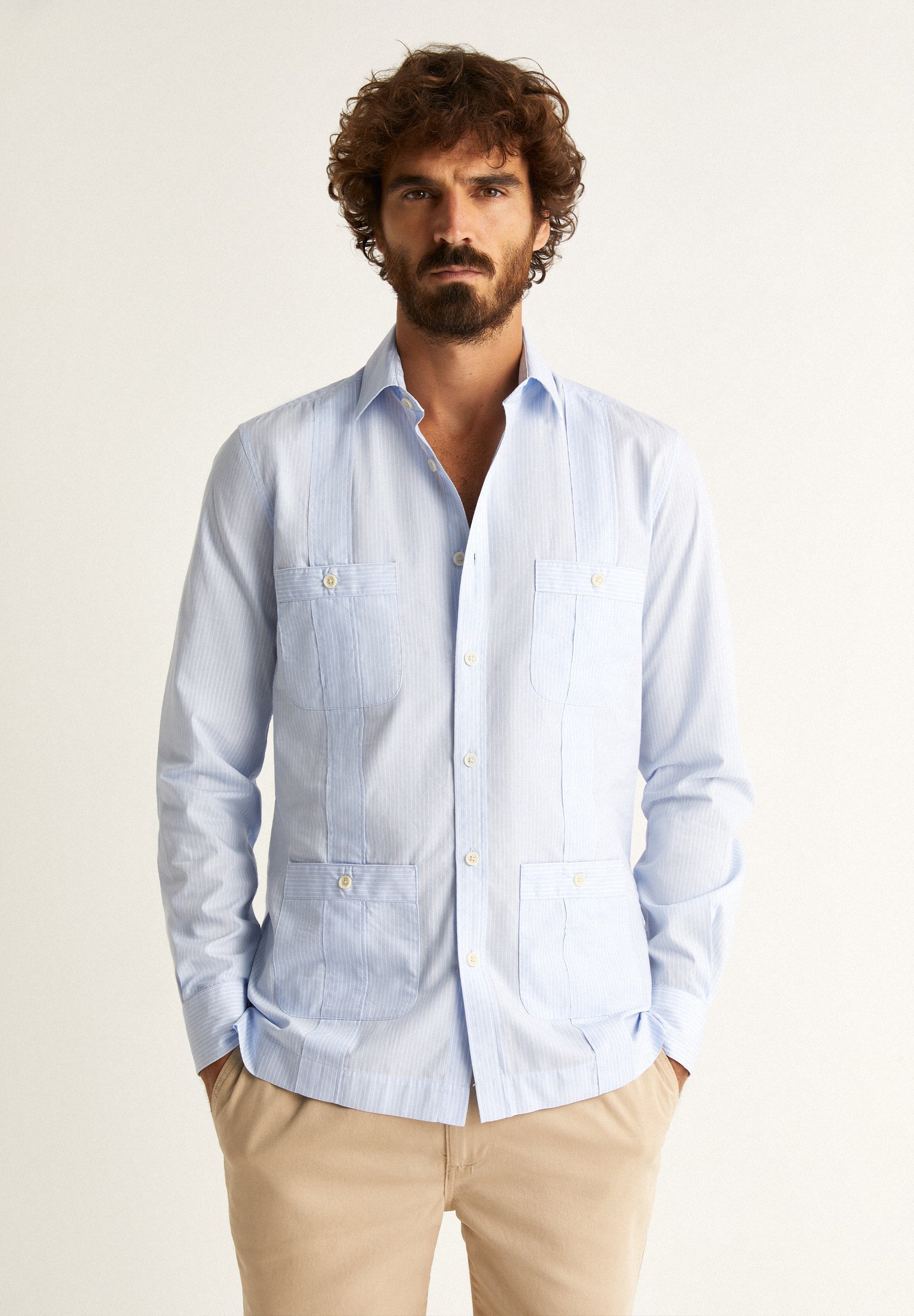 STRIPED PREMIUM GUAYABERA SHIRT