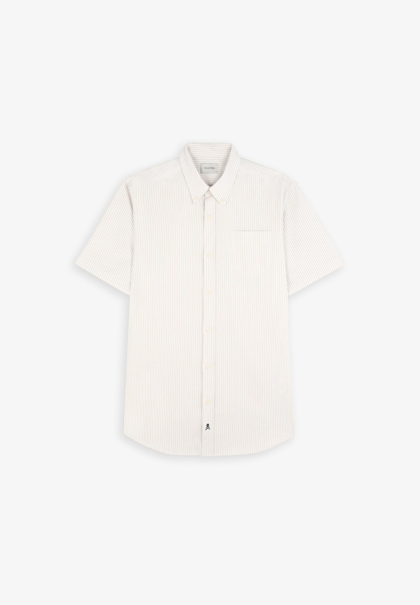 SHORT SLEEVE OXFORD STRIPED SHIRT