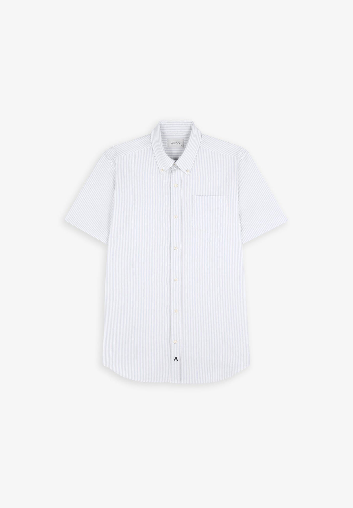 SHORT SLEEVE OXFORD STRIPED SHIRT