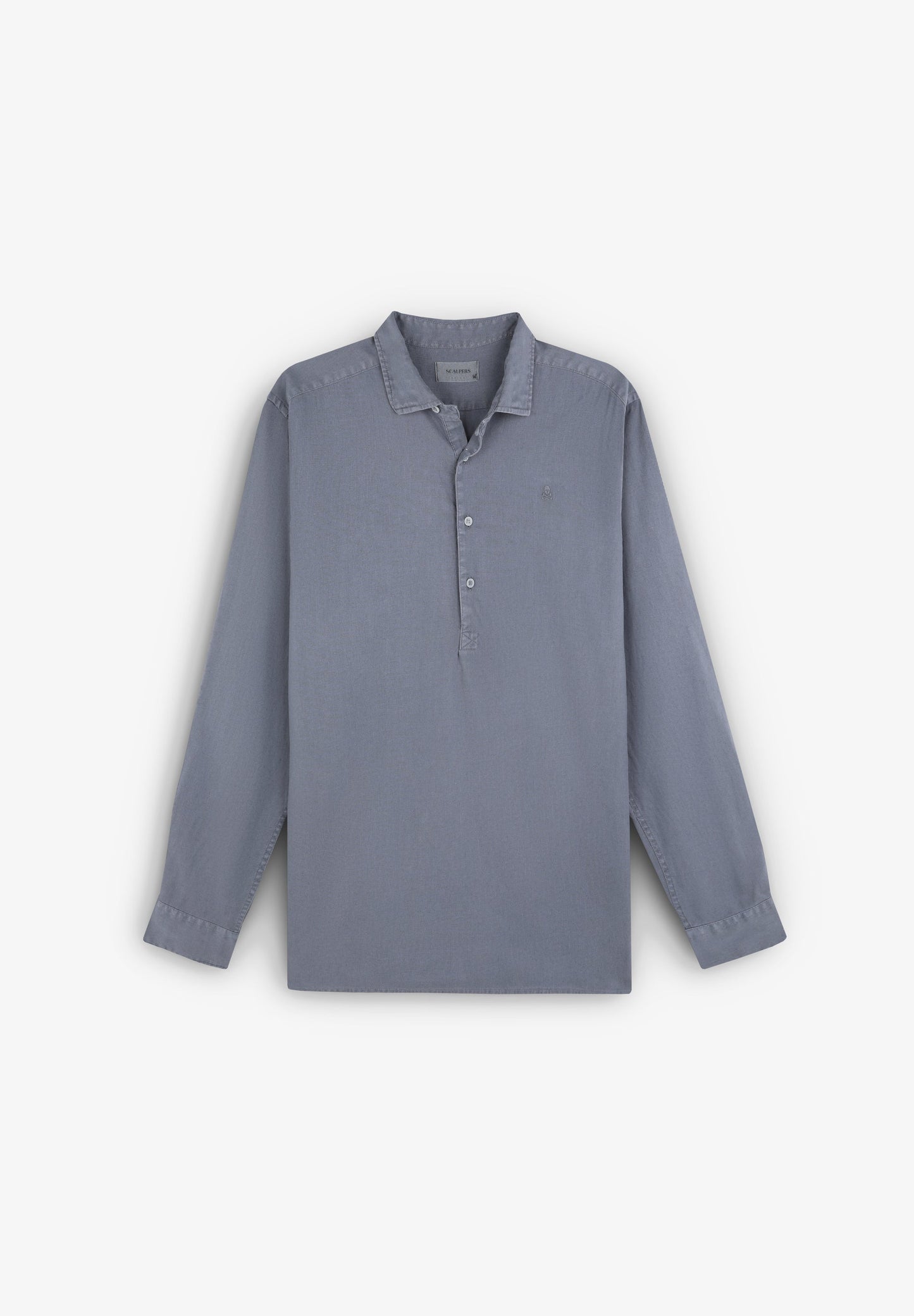 POLO SHIRT WITH EMBROIDERED SKULL