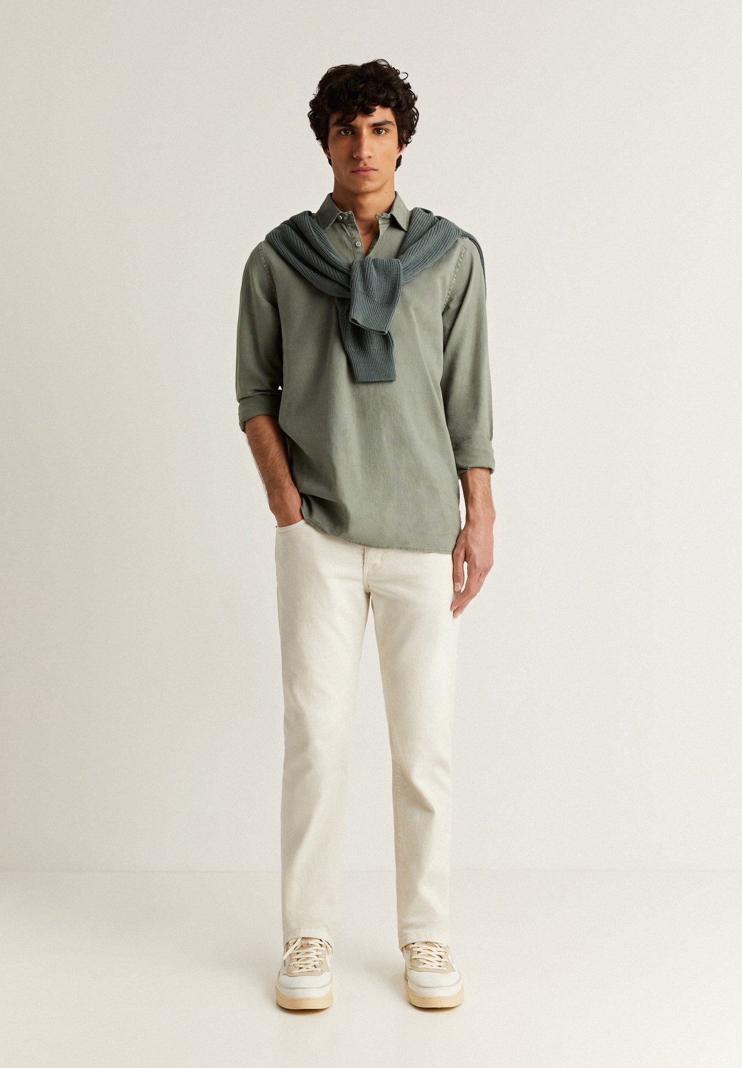 POLO SHIRT WITH EMBROIDERED SKULL